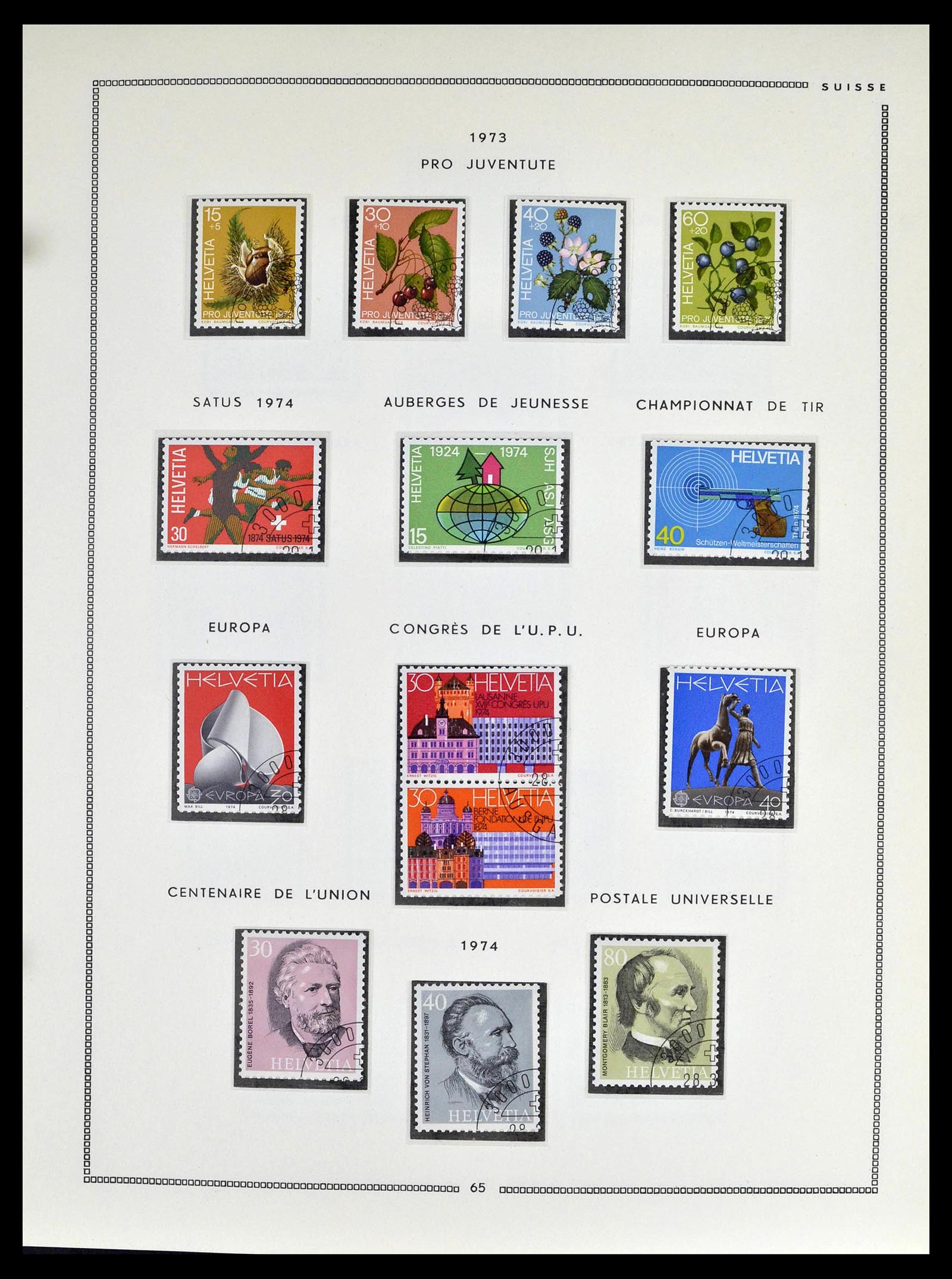 39094 0063 - Stamp collection 39094 Switzerland 1850-2005.