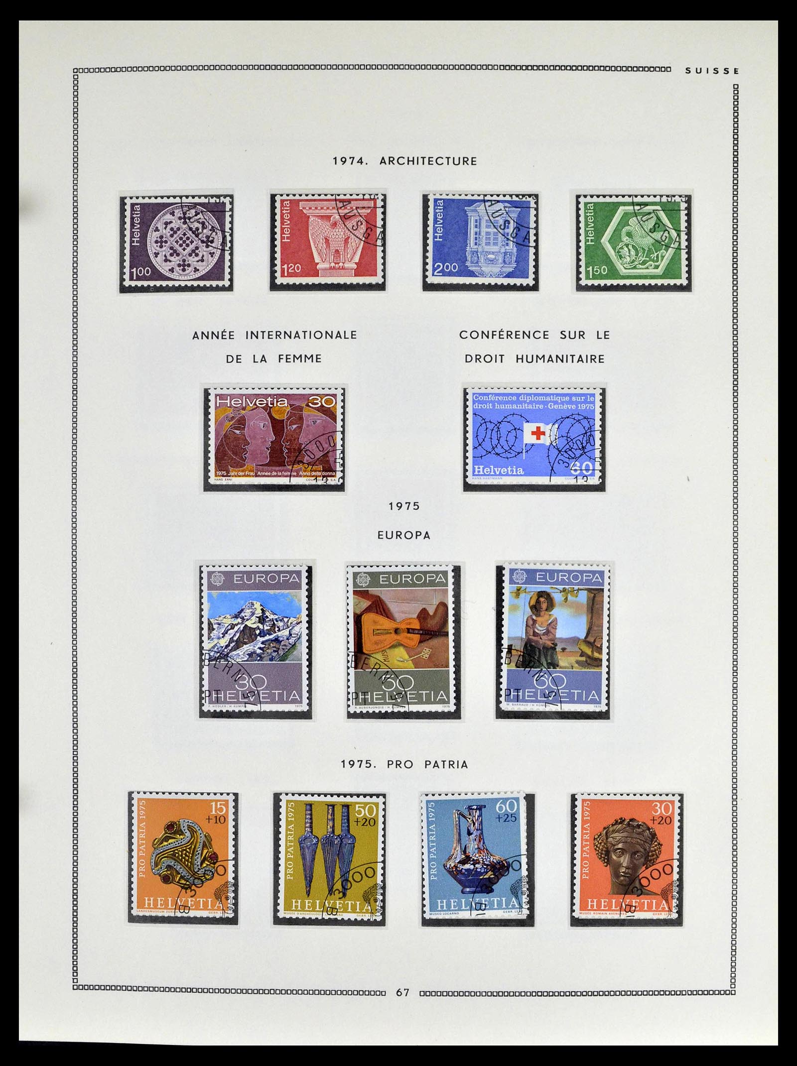 39094 0065 - Stamp collection 39094 Switzerland 1850-2005.