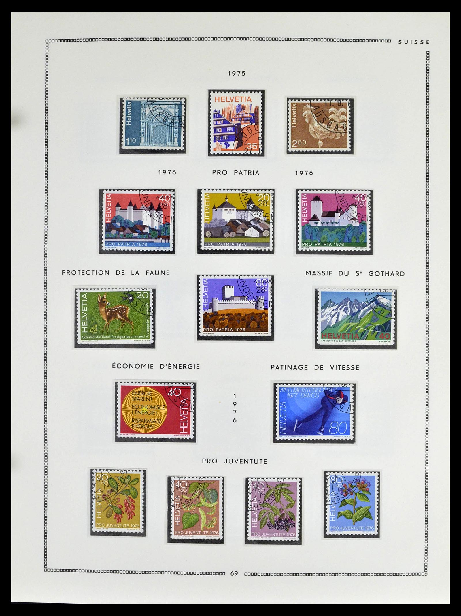 39094 0067 - Postzegelverzameling 39094 Zwitserland 1850-2005.