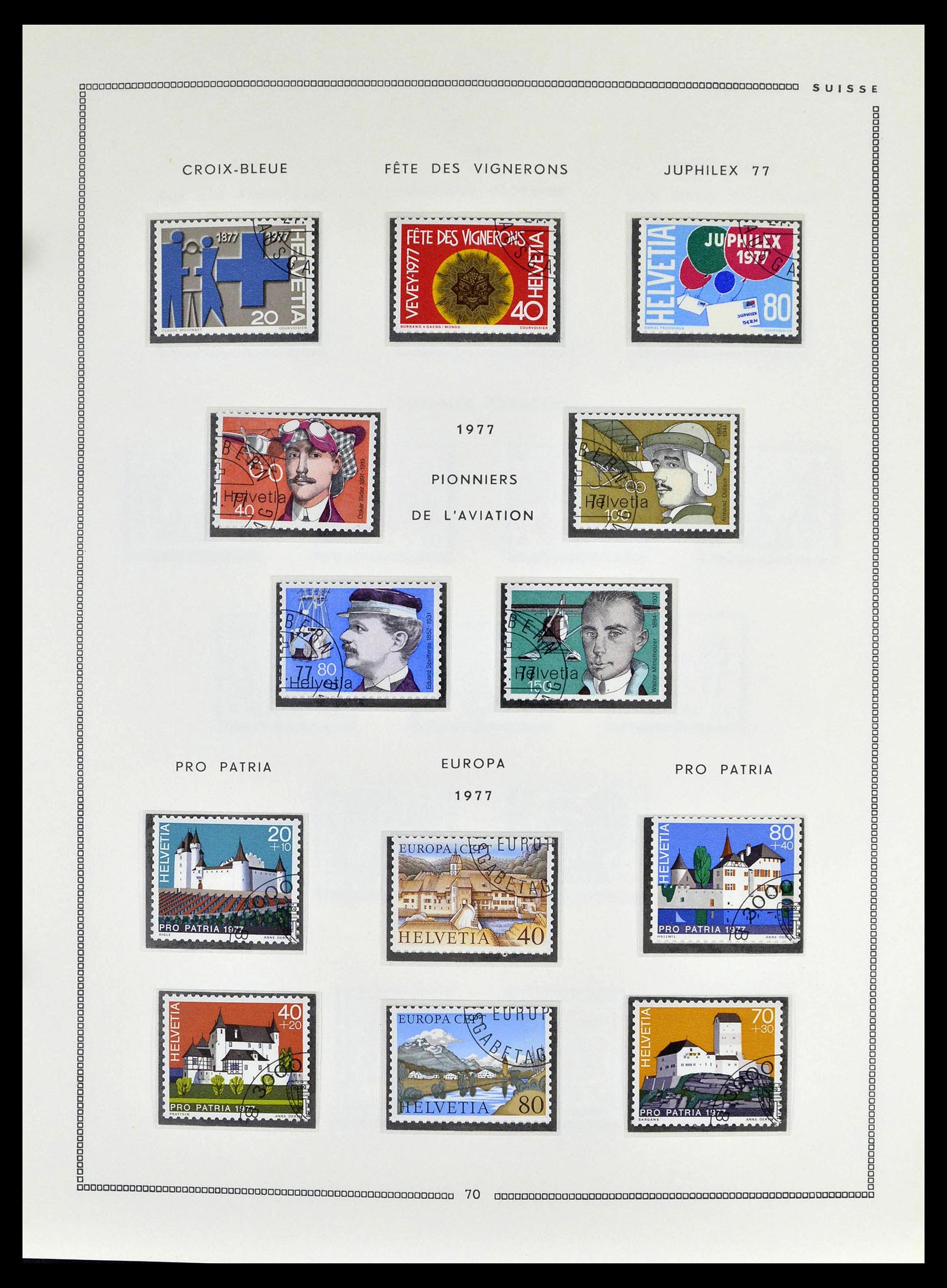 39094 0068 - Stamp collection 39094 Switzerland 1850-2005.