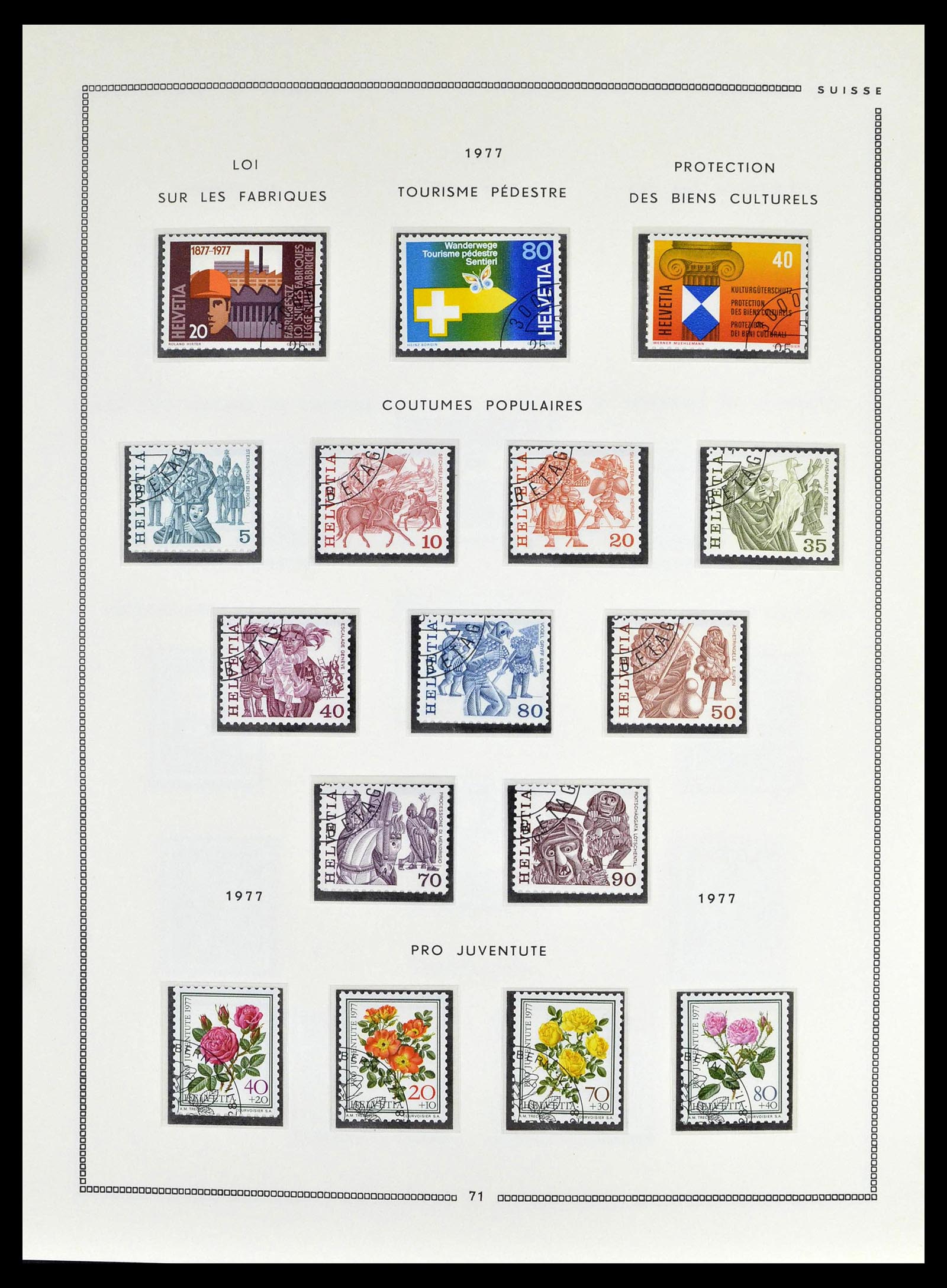 39094 0069 - Postzegelverzameling 39094 Zwitserland 1850-2005.