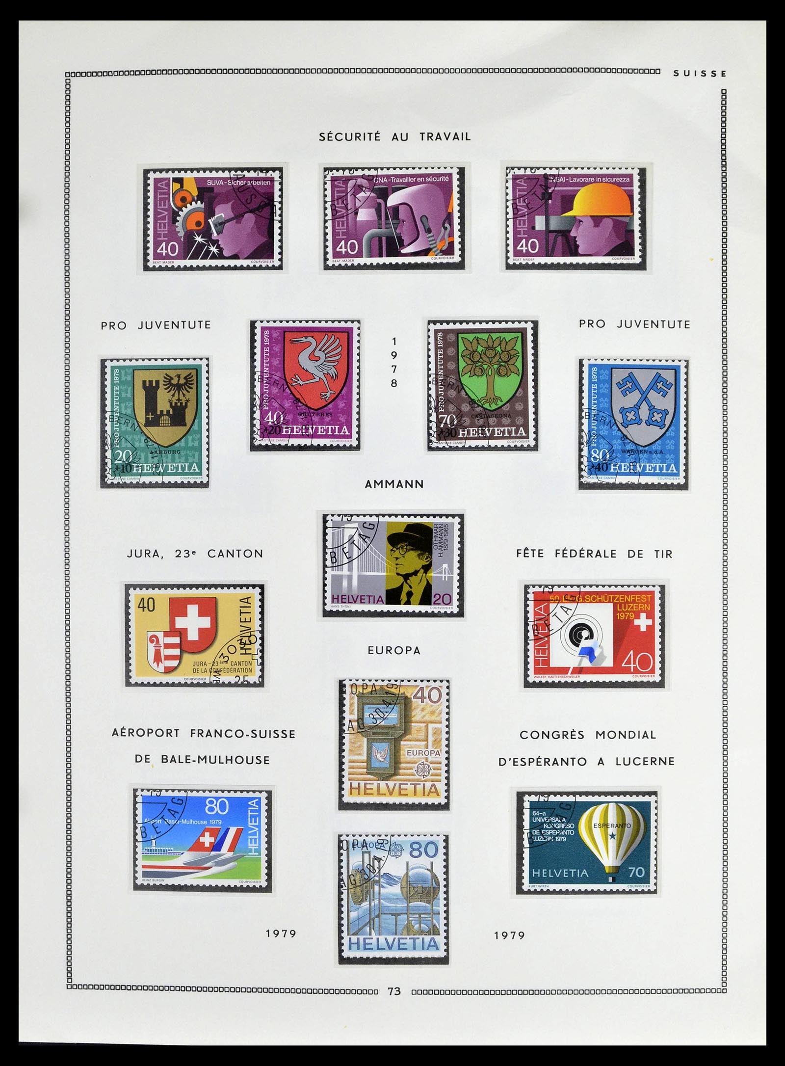 39094 0071 - Stamp collection 39094 Switzerland 1850-2005.