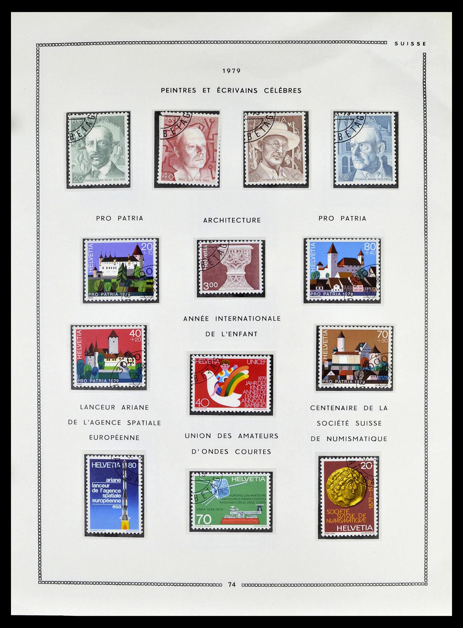 39094 0072 - Stamp collection 39094 Switzerland 1850-2005.