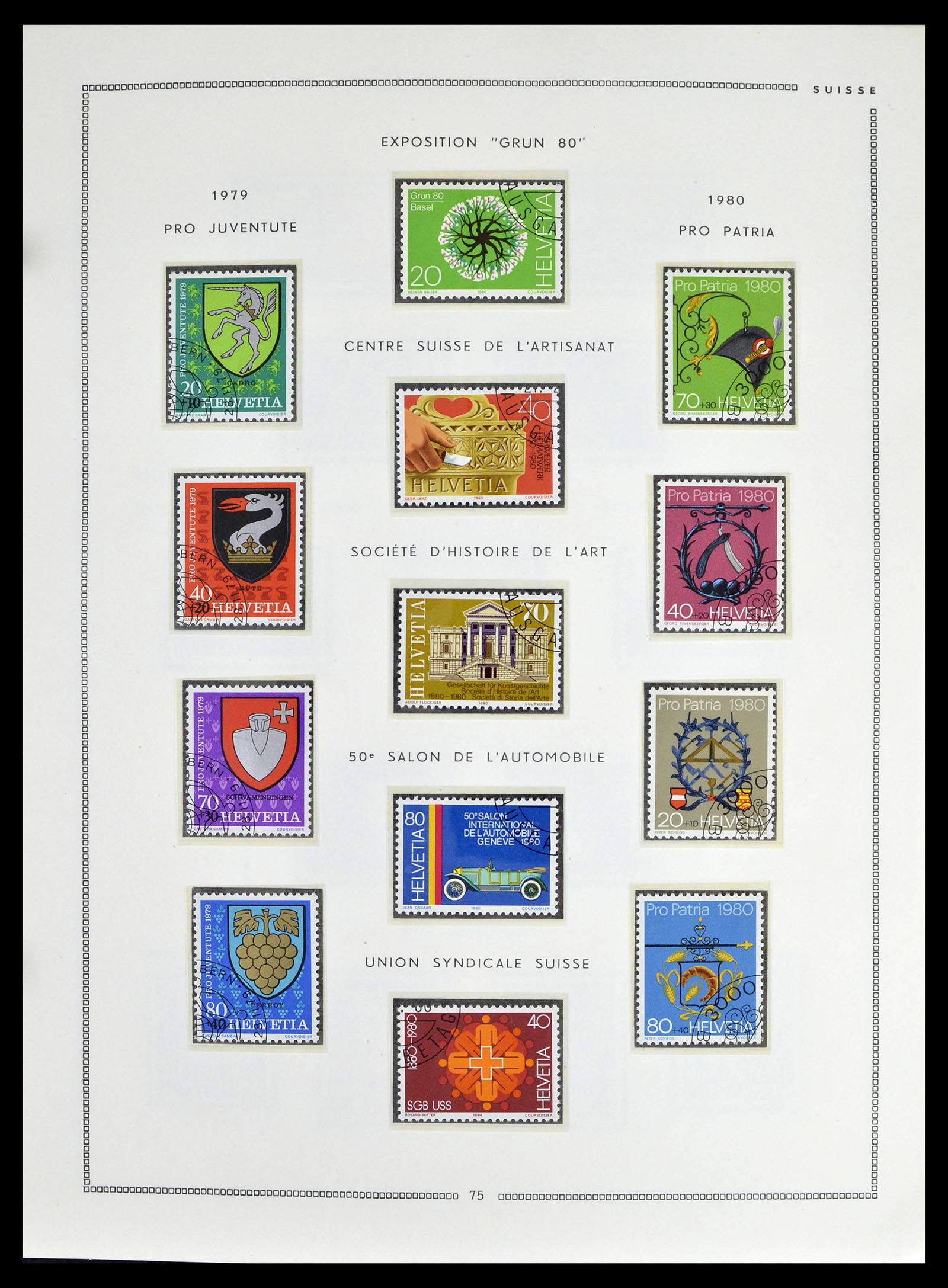 39094 0073 - Stamp collection 39094 Switzerland 1850-2005.