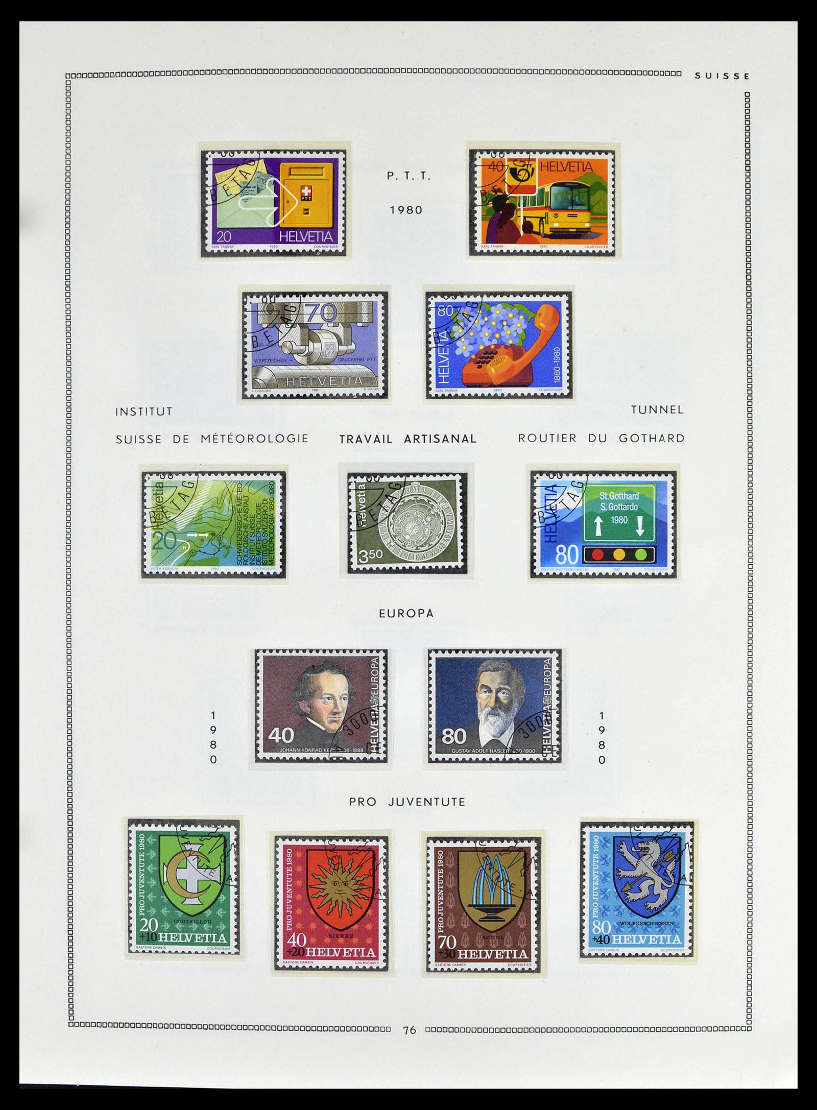 39094 0074 - Stamp collection 39094 Switzerland 1850-2005.