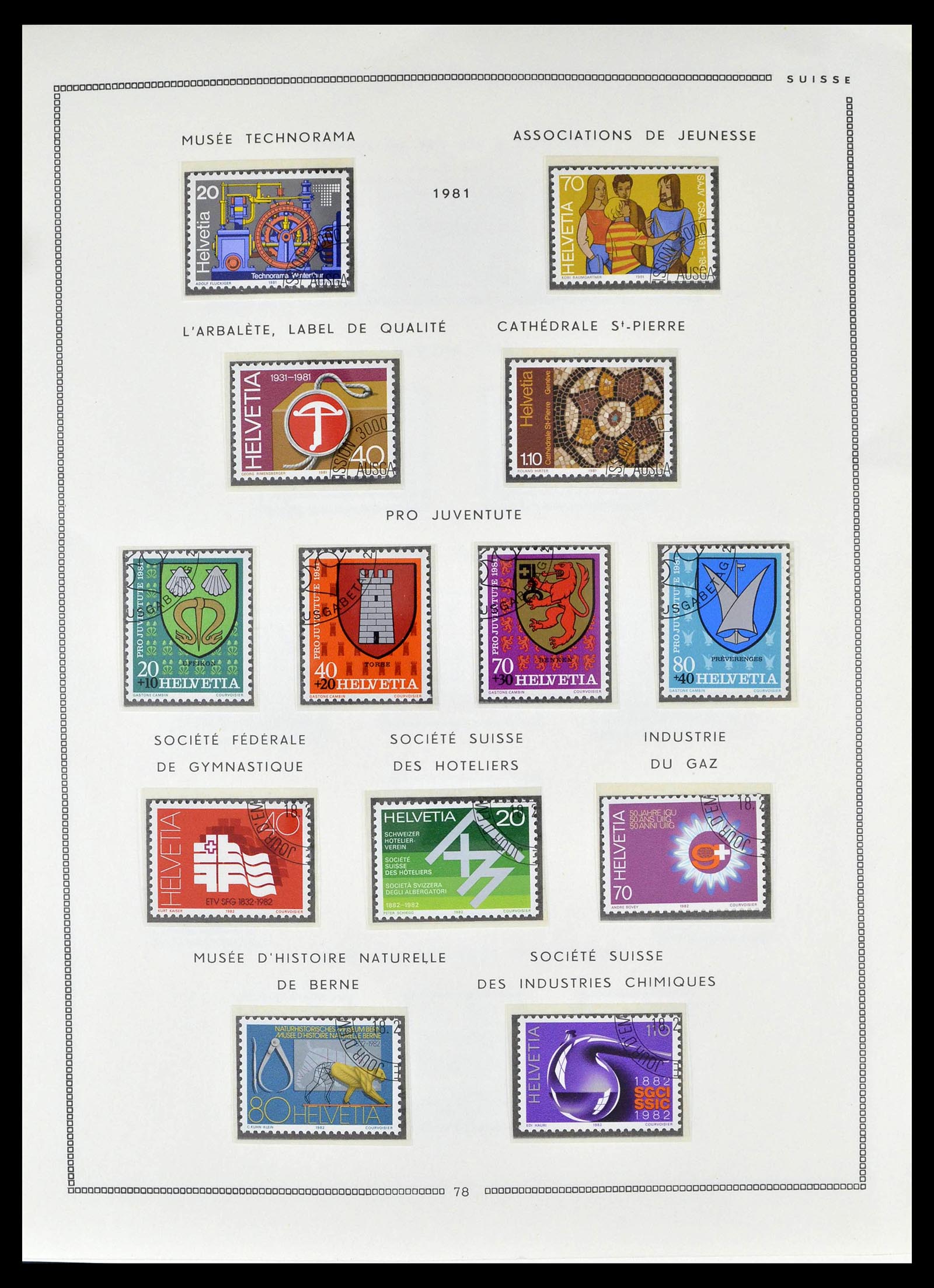 39094 0076 - Stamp collection 39094 Switzerland 1850-2005.