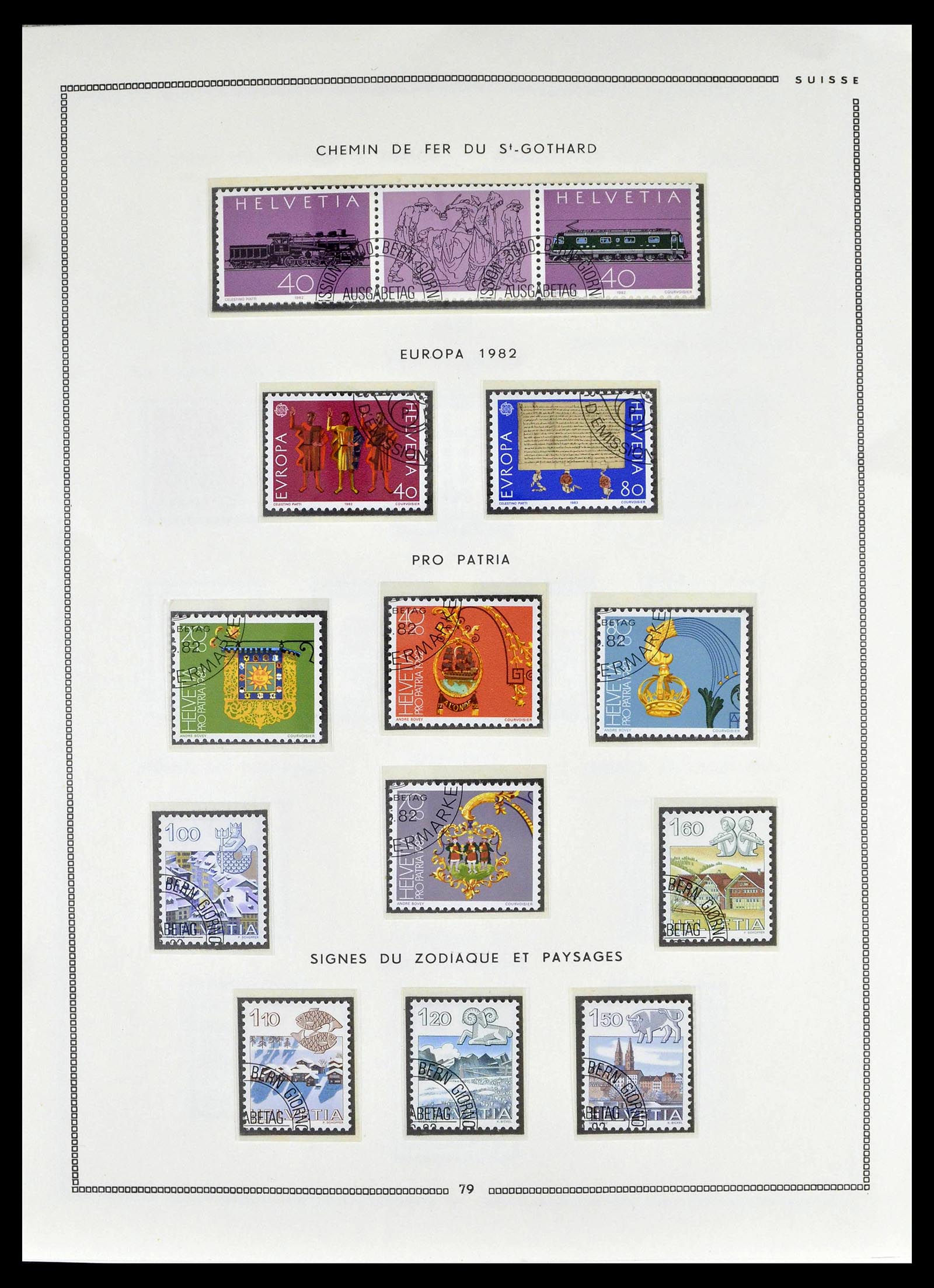 39094 0077 - Postzegelverzameling 39094 Zwitserland 1850-2005.