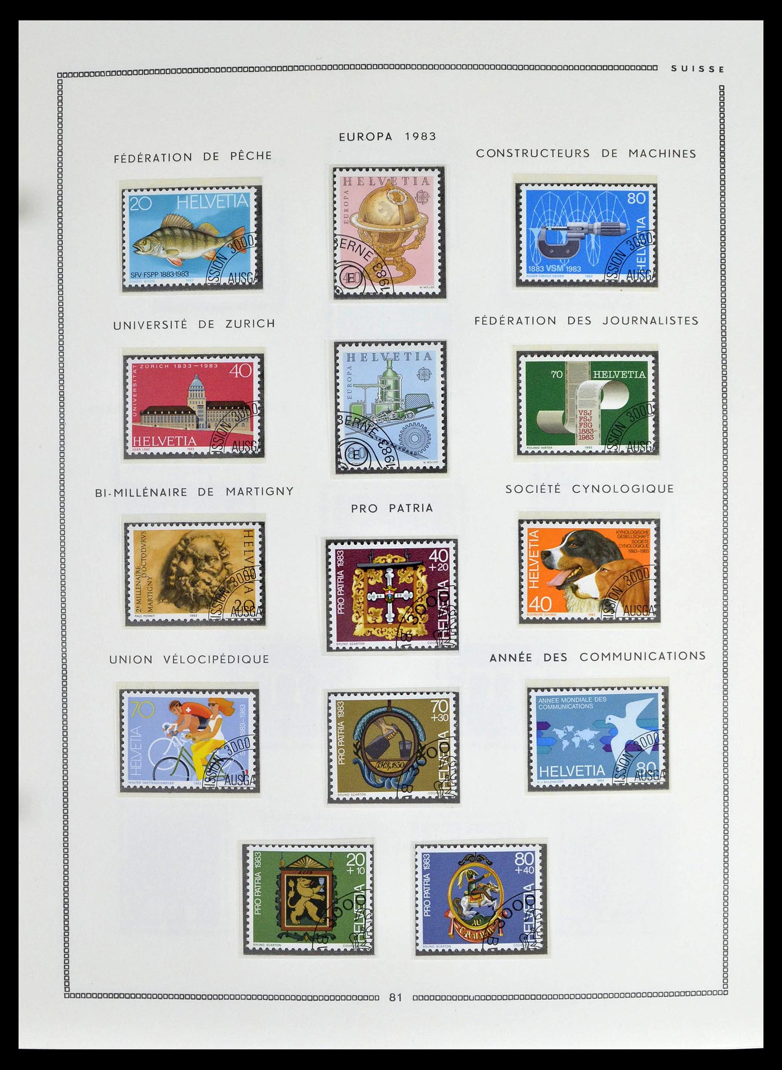 39094 0079 - Stamp collection 39094 Switzerland 1850-2005.