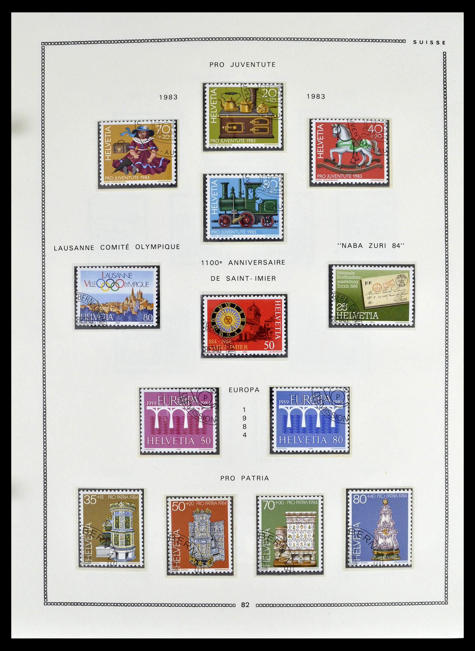 39094 0080 - Postzegelverzameling 39094 Zwitserland 1850-2005.
