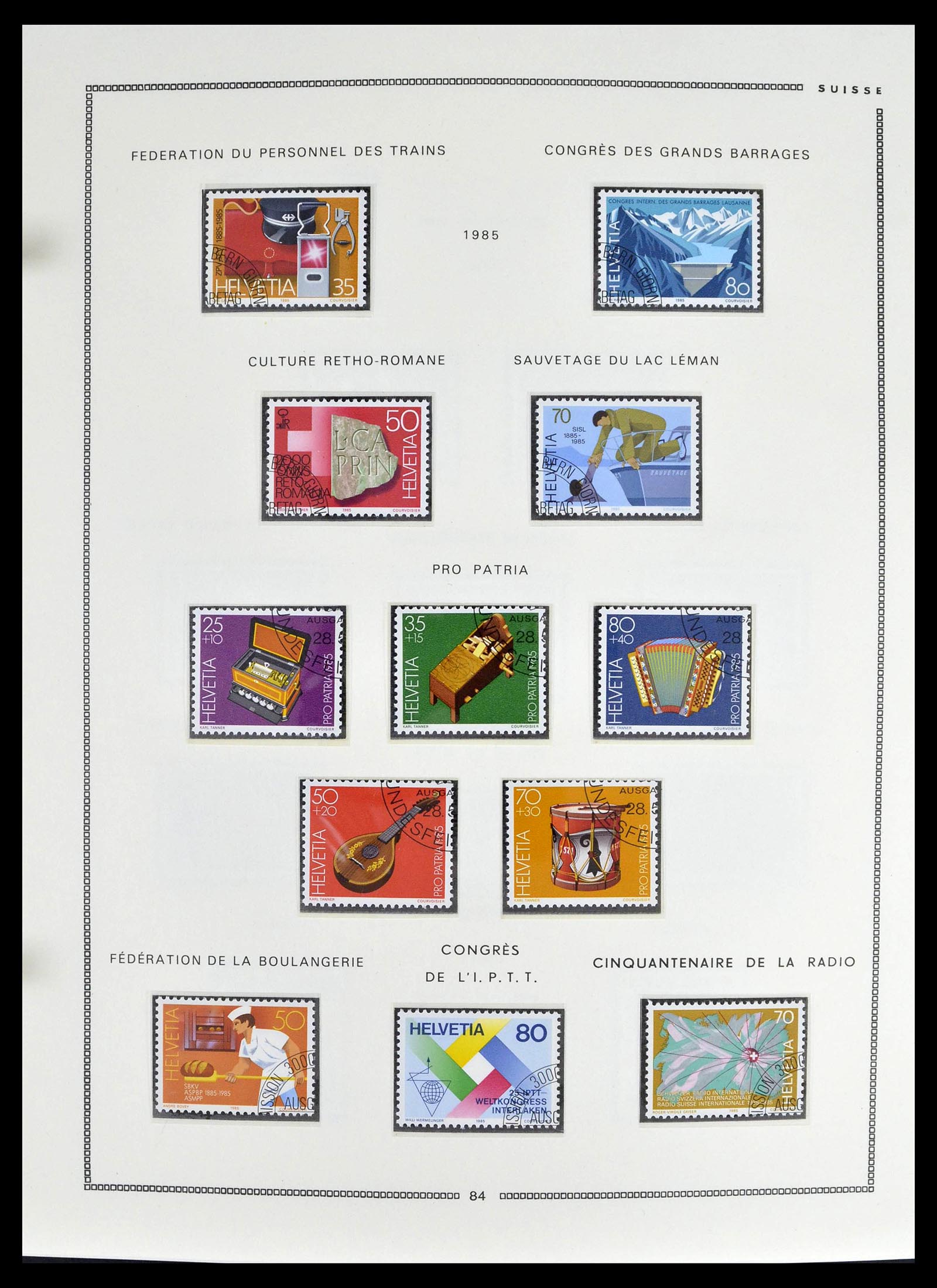 39094 0082 - Stamp collection 39094 Switzerland 1850-2005.