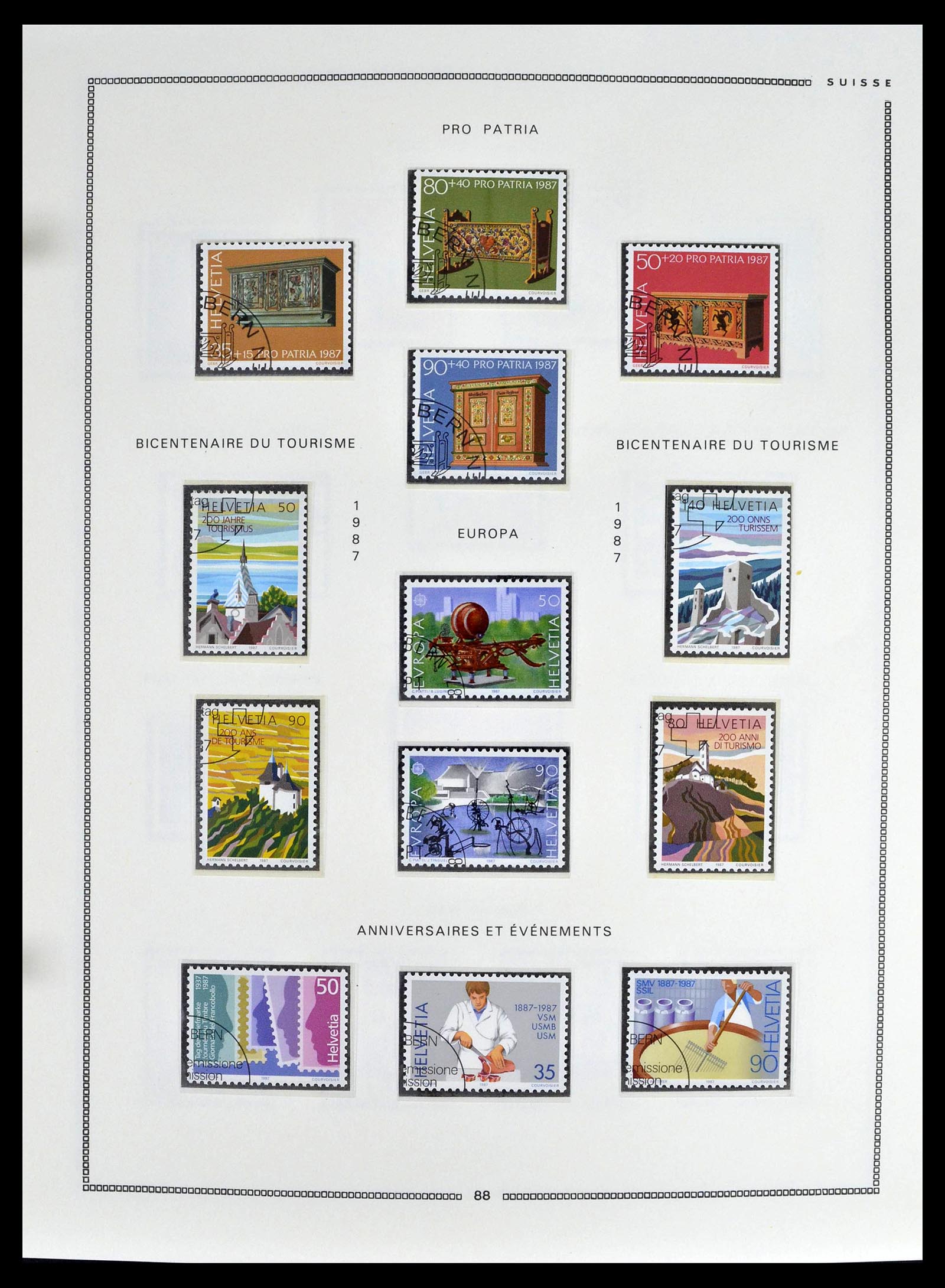39094 0086 - Stamp collection 39094 Switzerland 1850-2005.