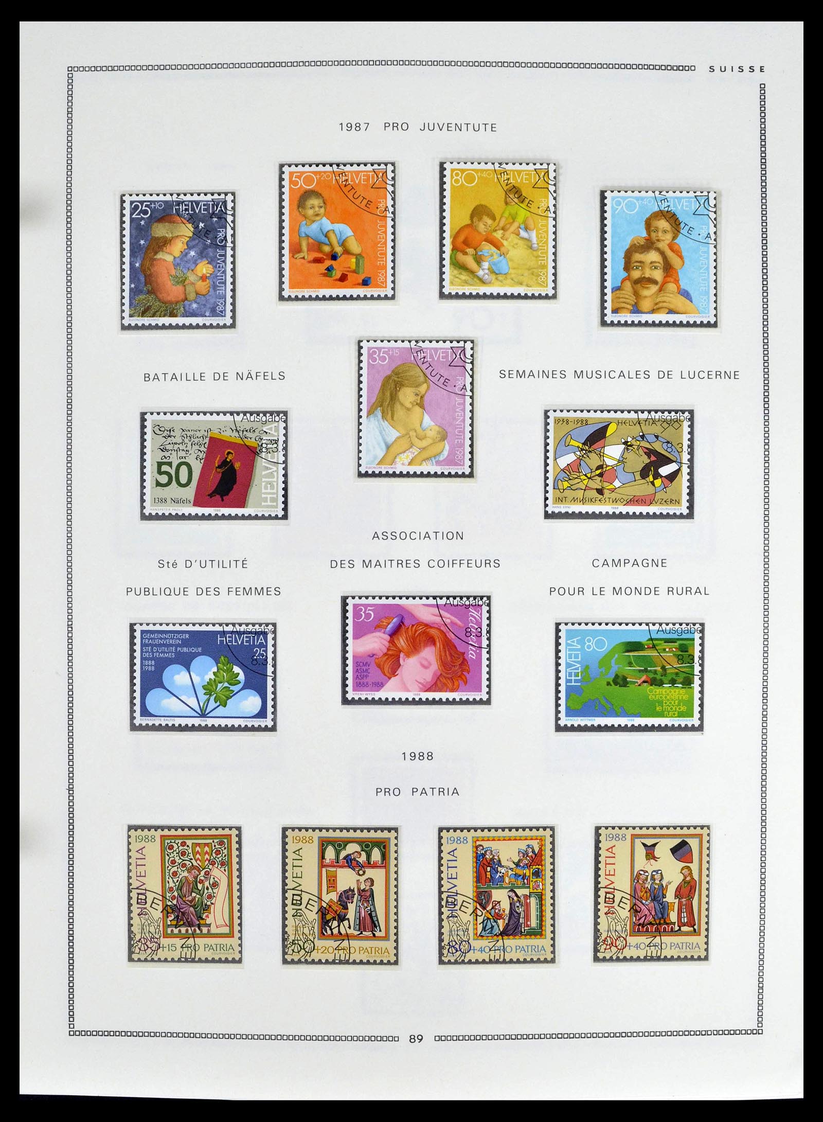 39094 0087 - Stamp collection 39094 Switzerland 1850-2005.