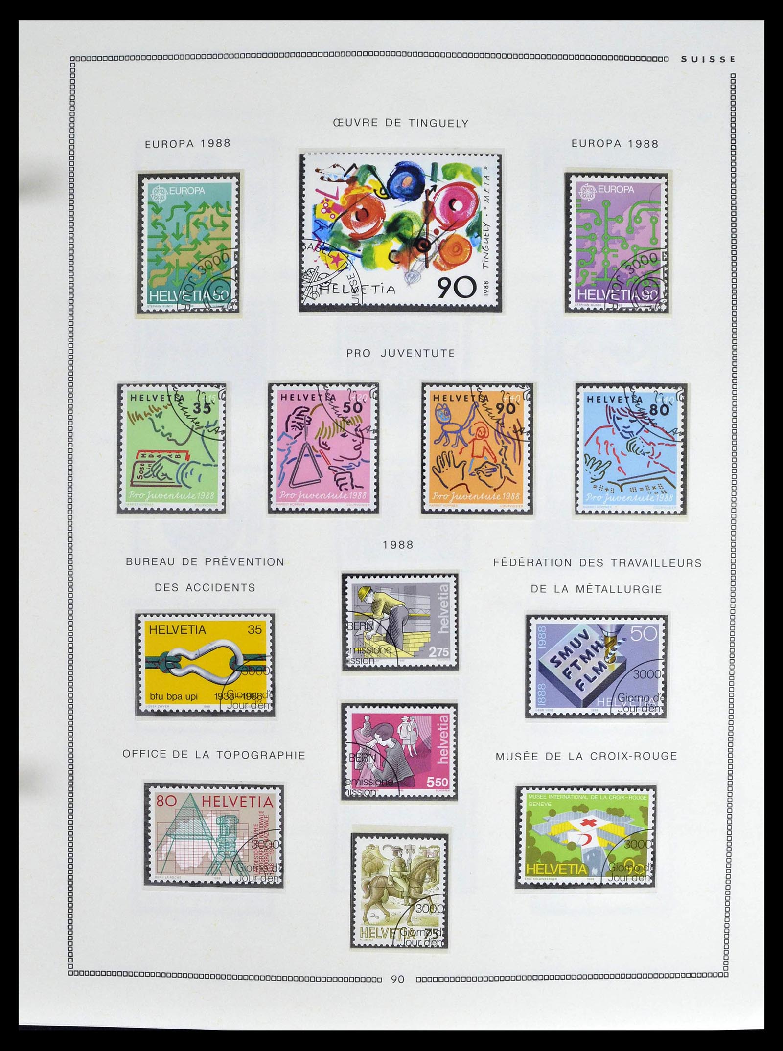 39094 0088 - Stamp collection 39094 Switzerland 1850-2005.