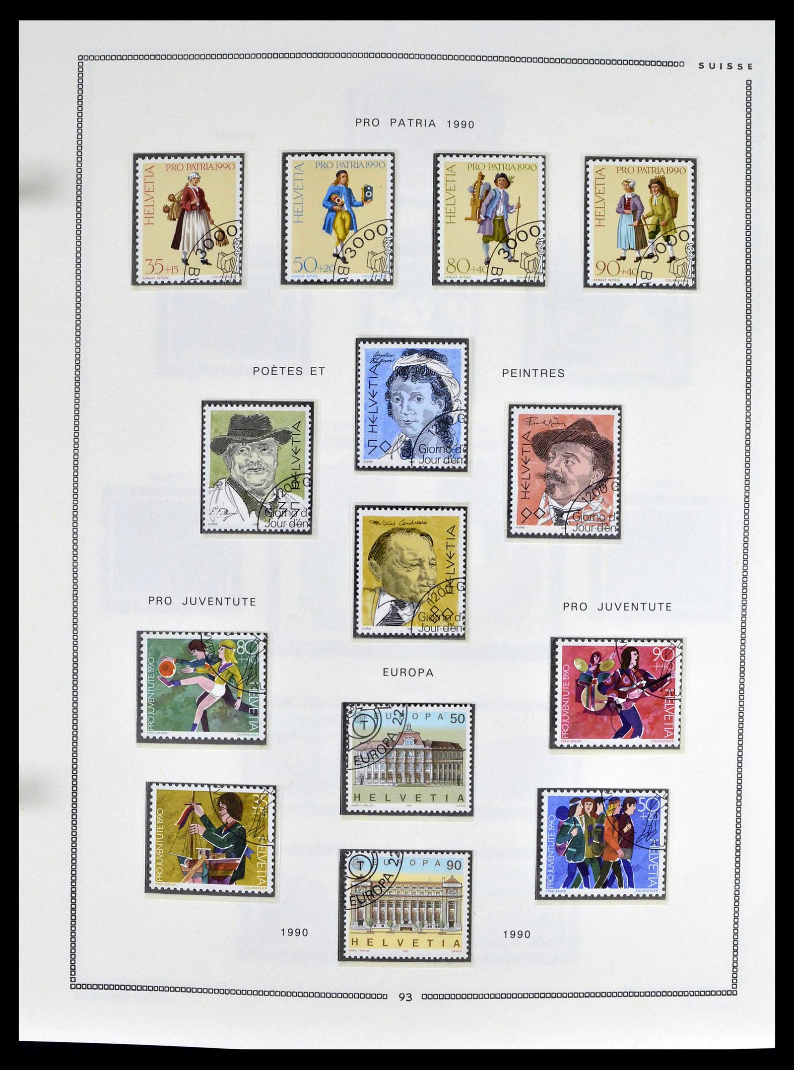 39094 0091 - Stamp collection 39094 Switzerland 1850-2005.
