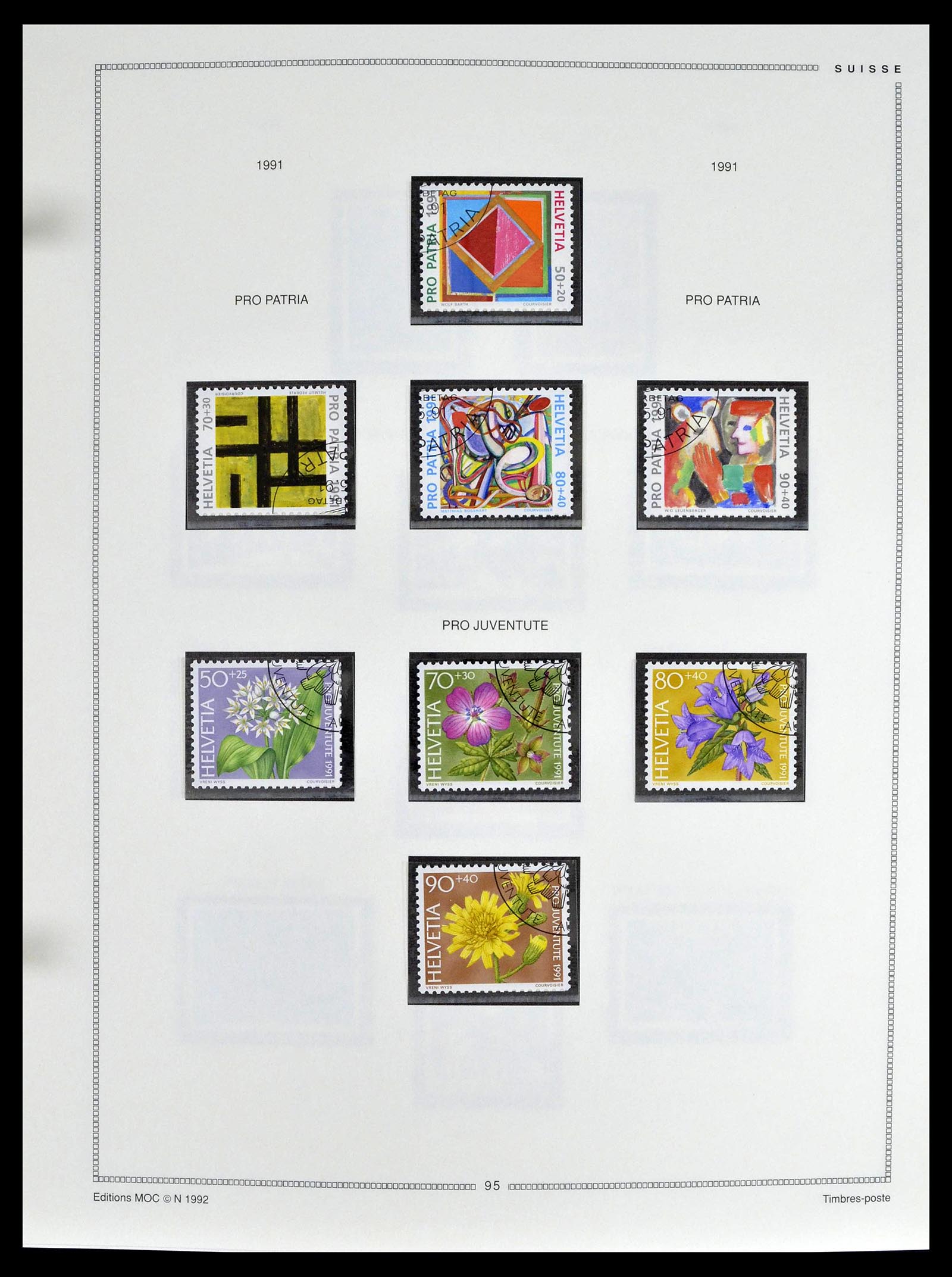 39094 0093 - Stamp collection 39094 Switzerland 1850-2005.