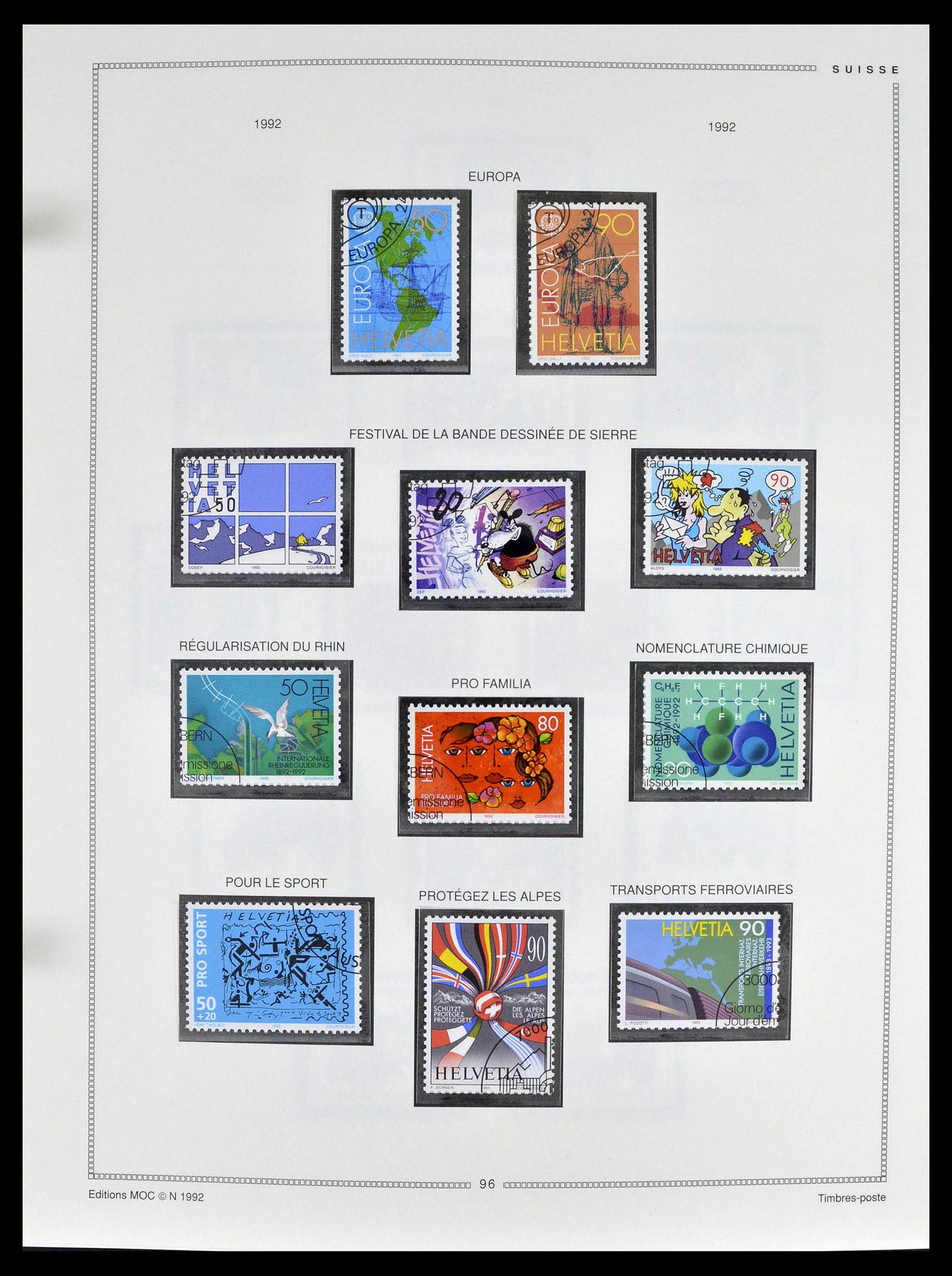 39094 0094 - Stamp collection 39094 Switzerland 1850-2005.