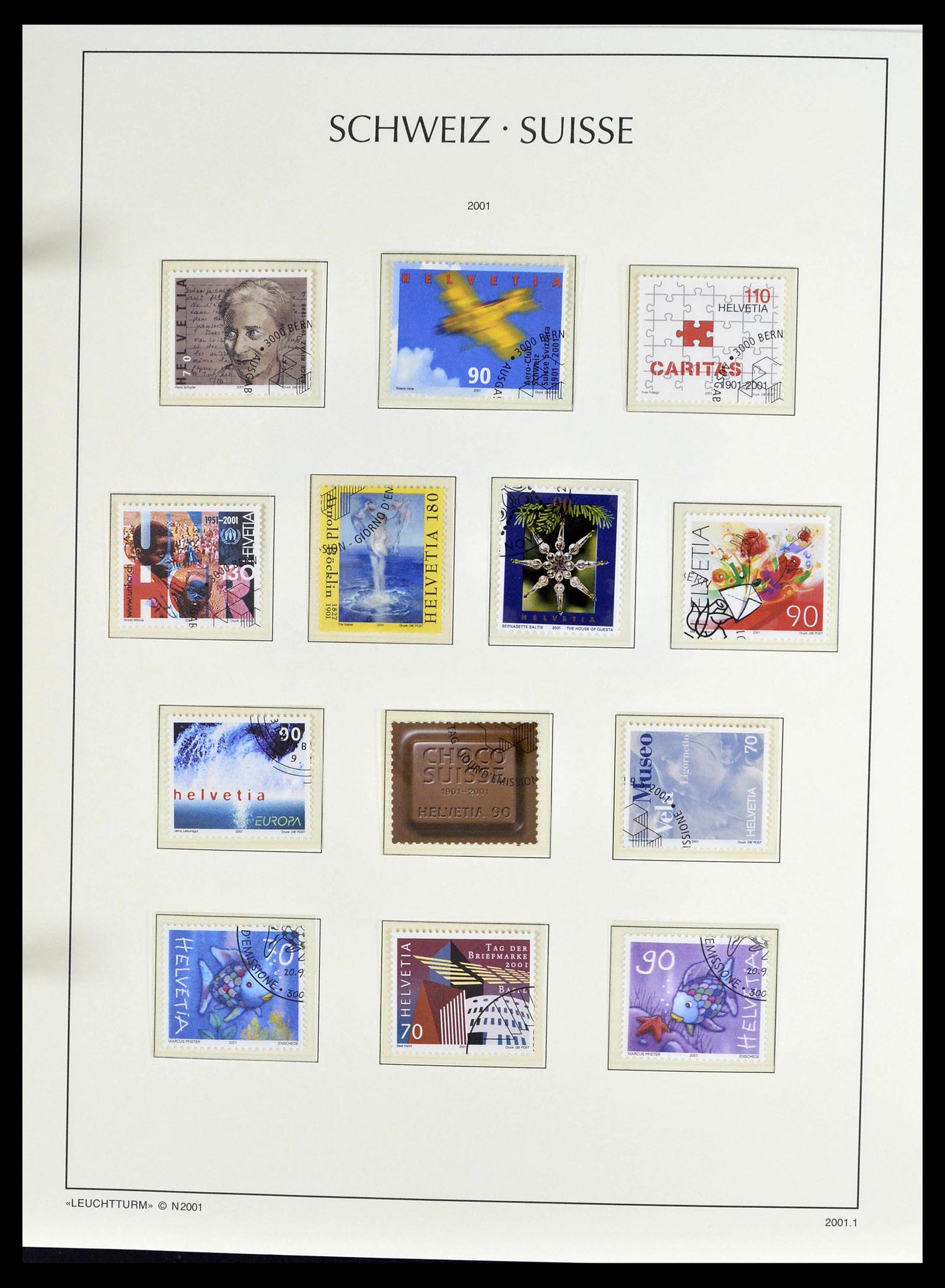 39094 0125 - Stamp collection 39094 Switzerland 1850-2005.