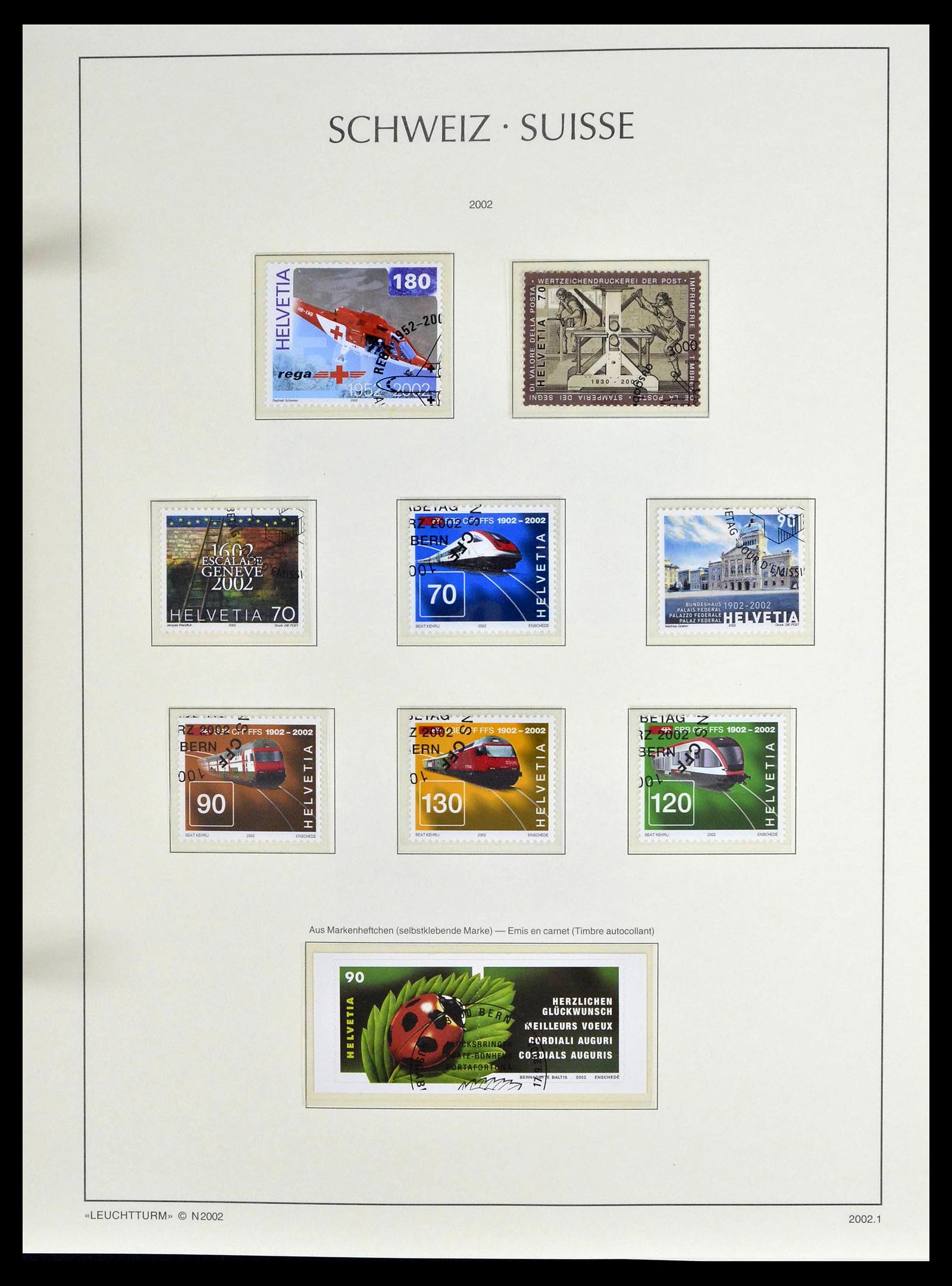 39094 0129 - Stamp collection 39094 Switzerland 1850-2005.