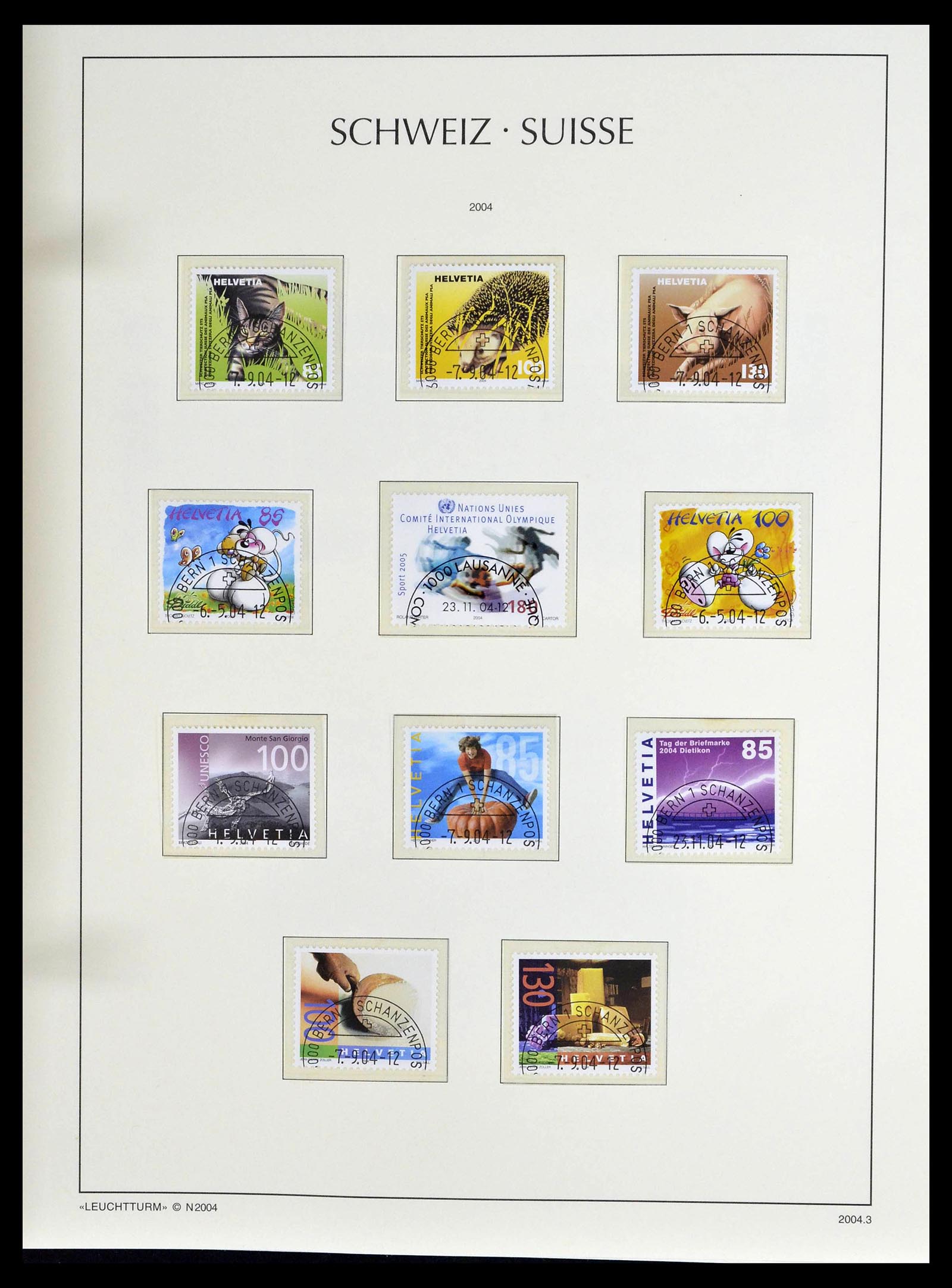 39094 0141 - Stamp collection 39094 Switzerland 1850-2005.