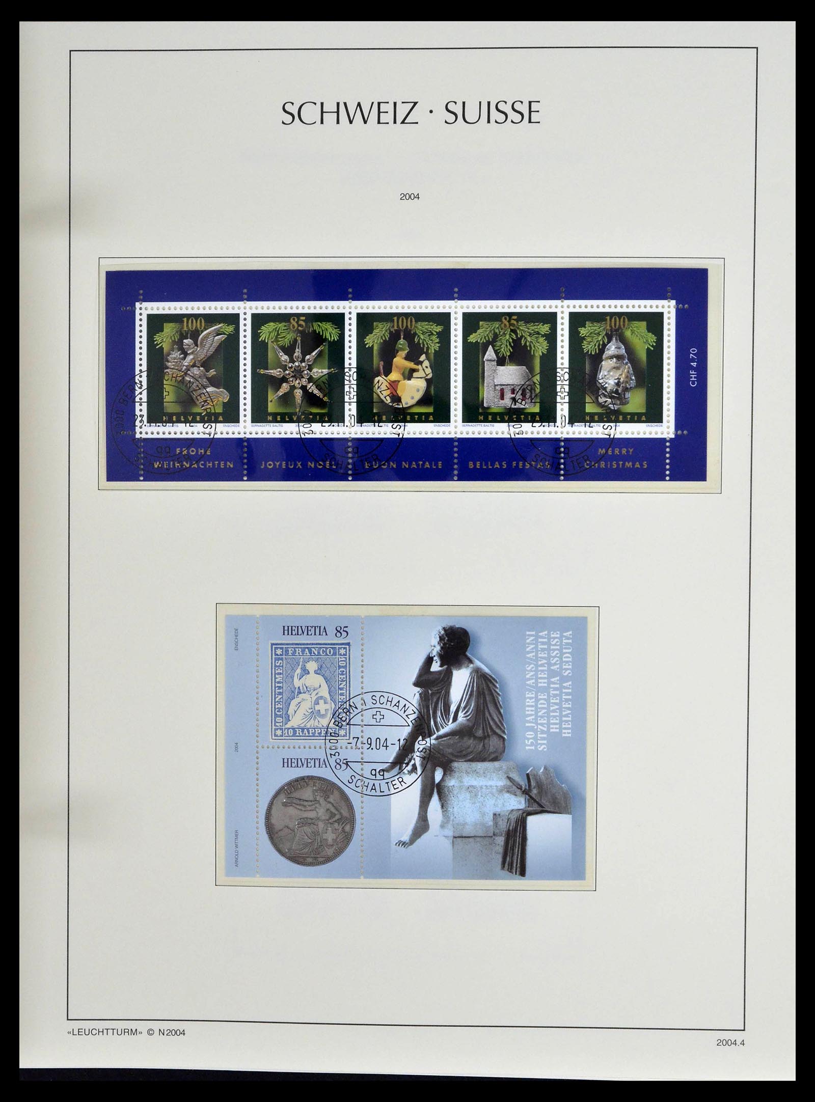 39094 0142 - Stamp collection 39094 Switzerland 1850-2005.