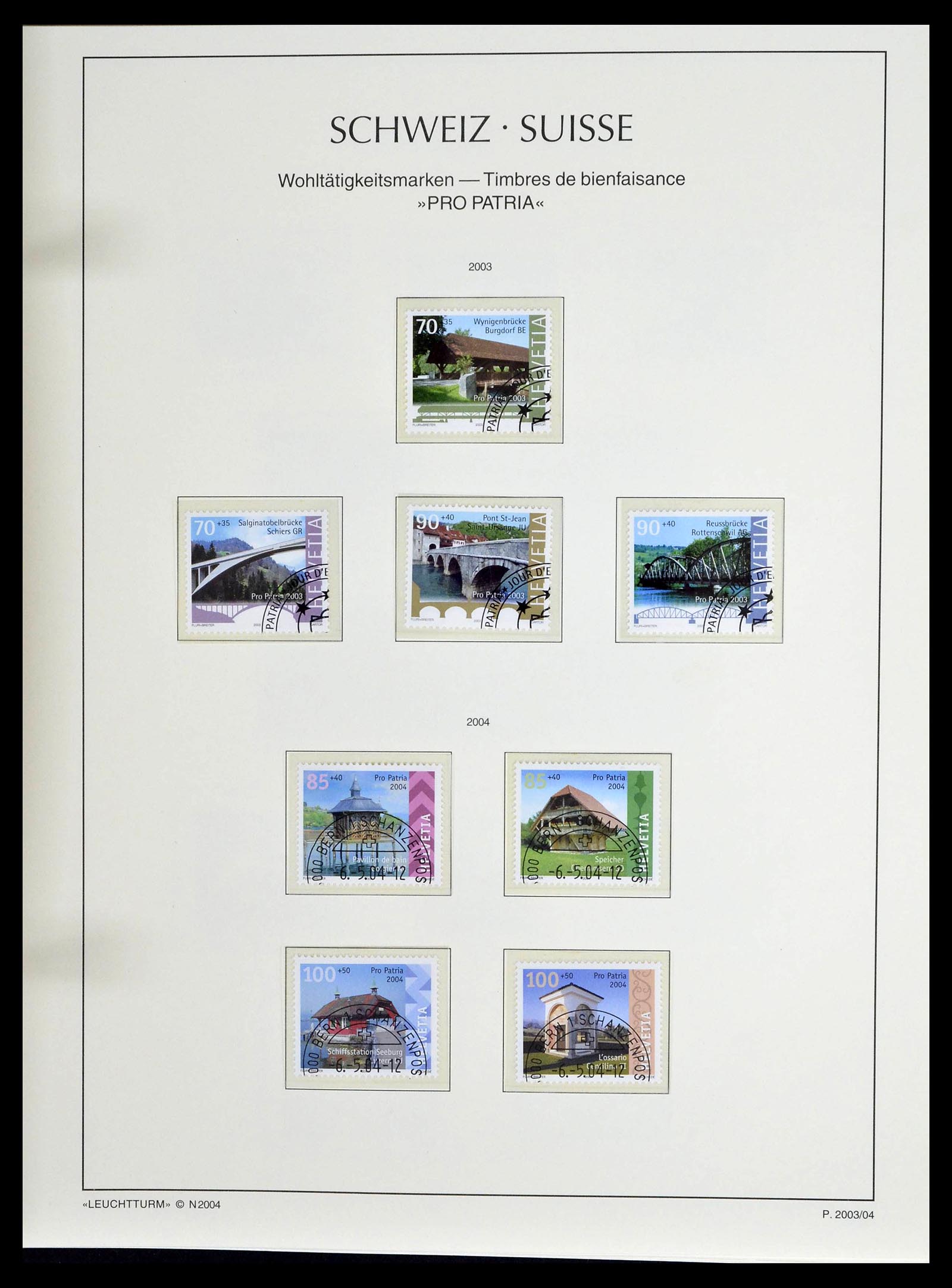 39094 0144 - Stamp collection 39094 Switzerland 1850-2005.