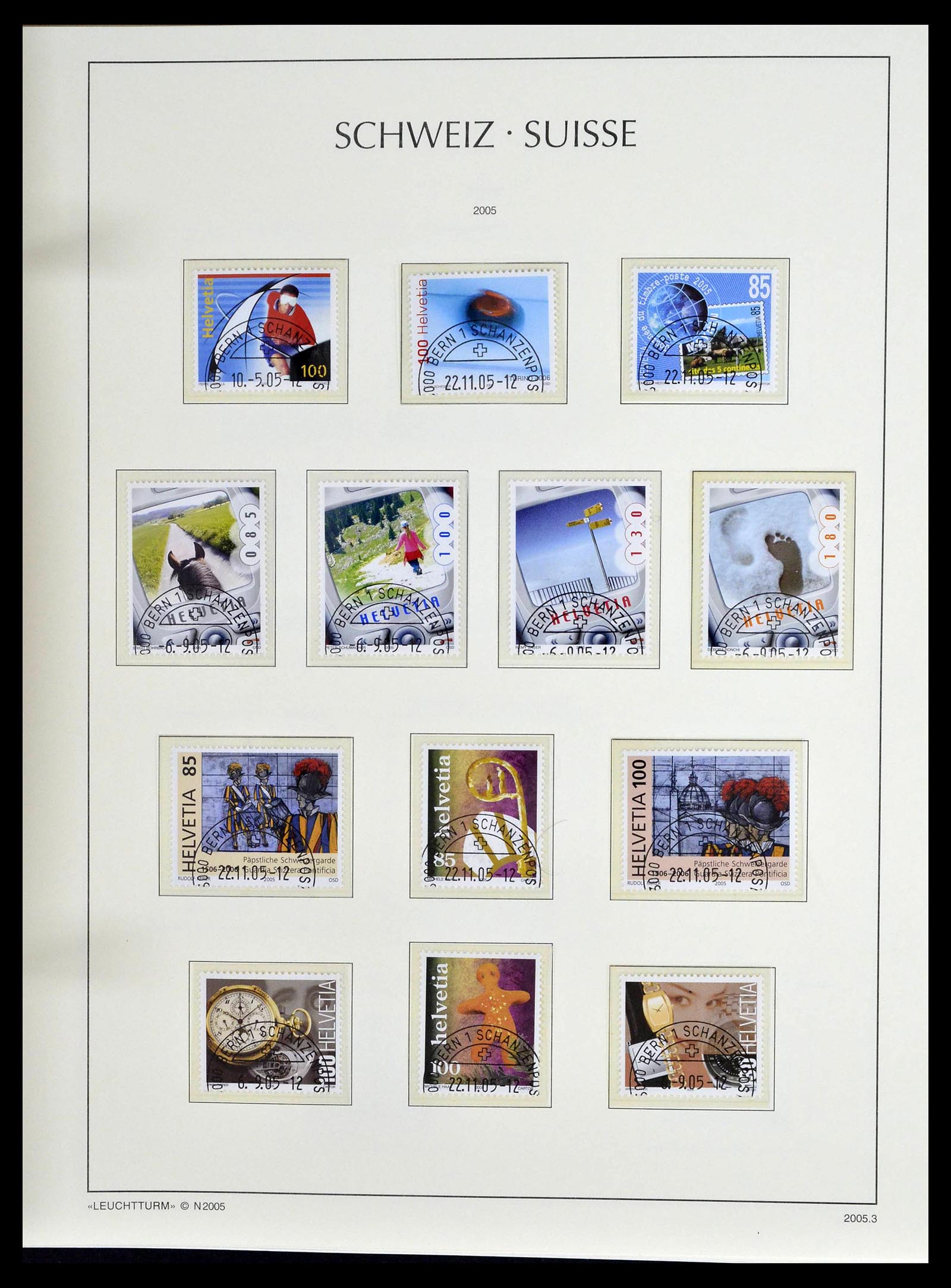 39094 0147 - Stamp collection 39094 Switzerland 1850-2005.