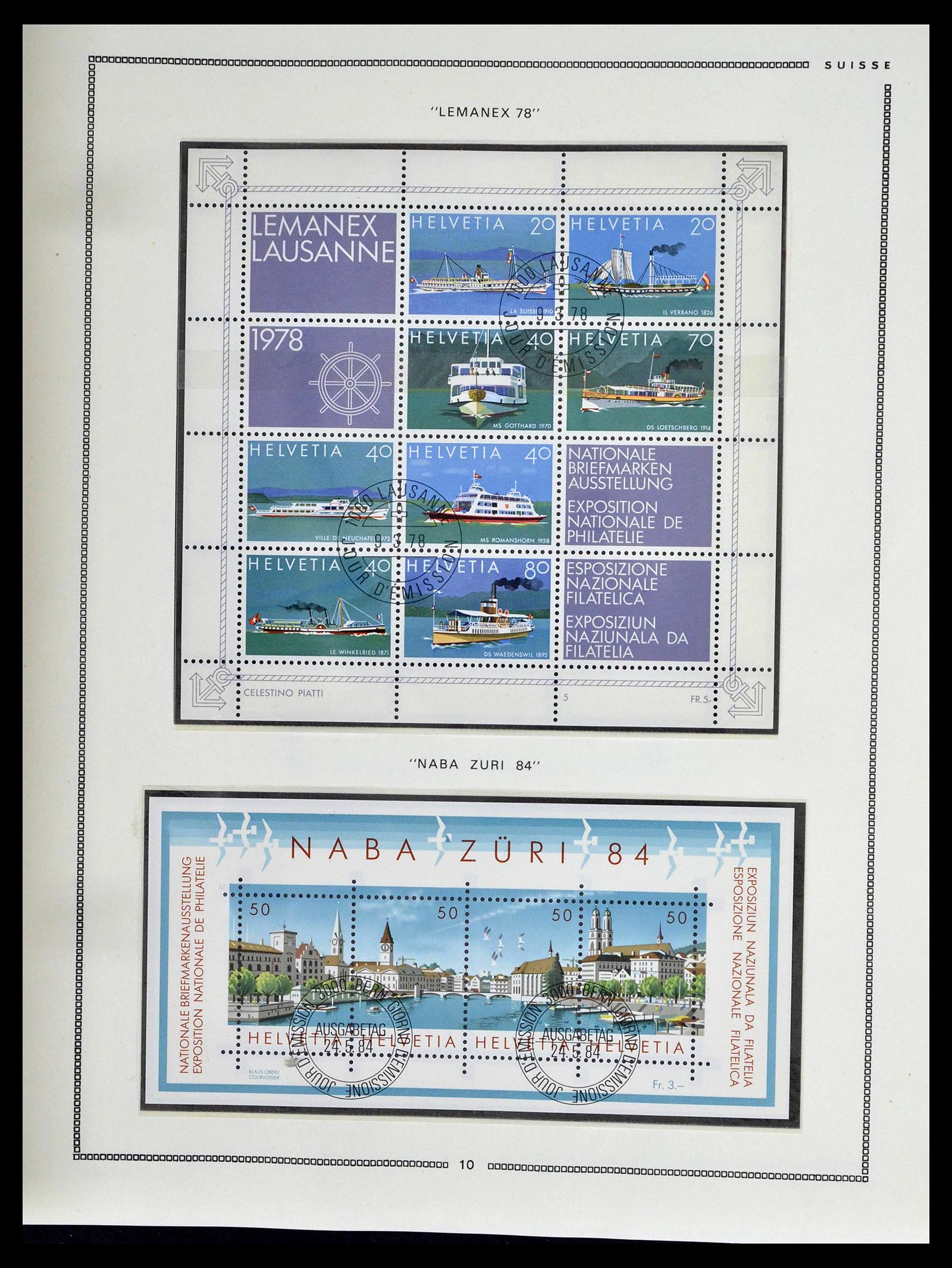 39094 0164 - Stamp collection 39094 Switzerland 1850-2005.