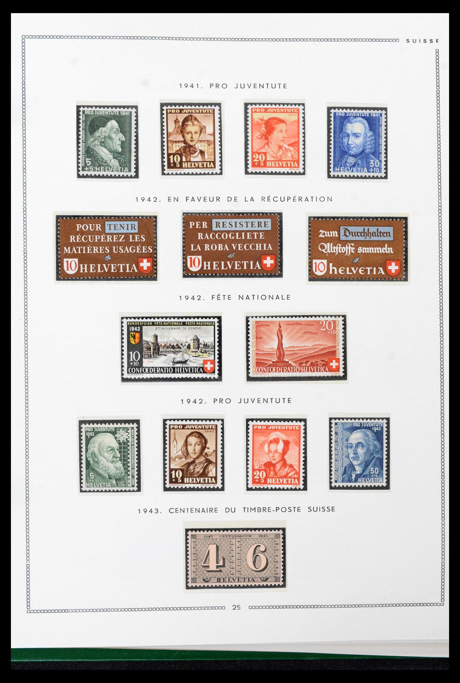 39096 0021 - Stamp collection 39096 Switzerland 1907-1963.