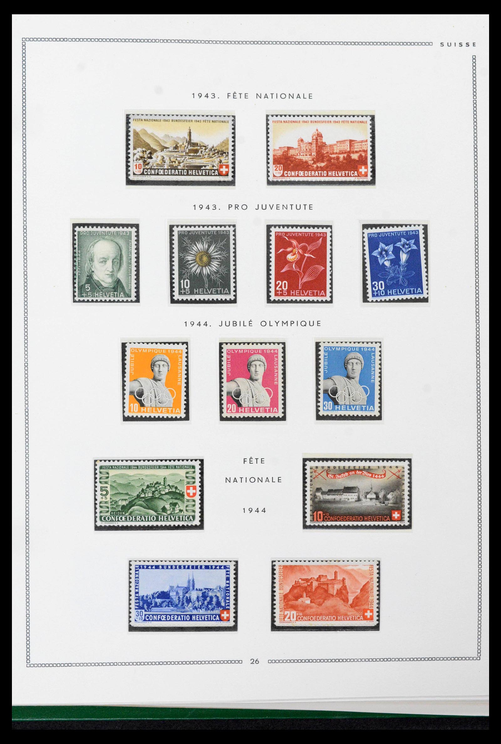 39096 0022 - Stamp collection 39096 Switzerland 1907-1963.