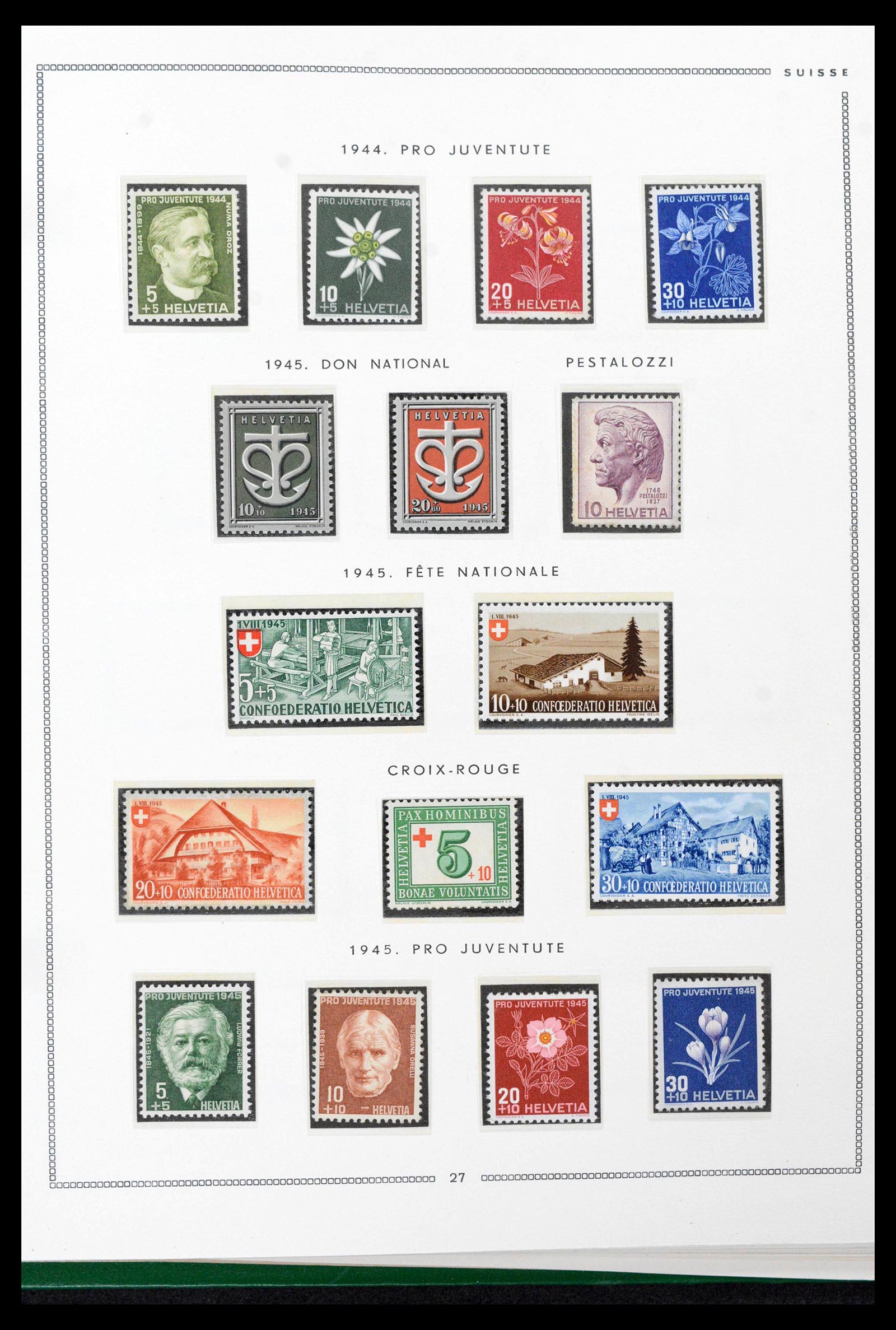 39096 0023 - Stamp collection 39096 Switzerland 1907-1963.