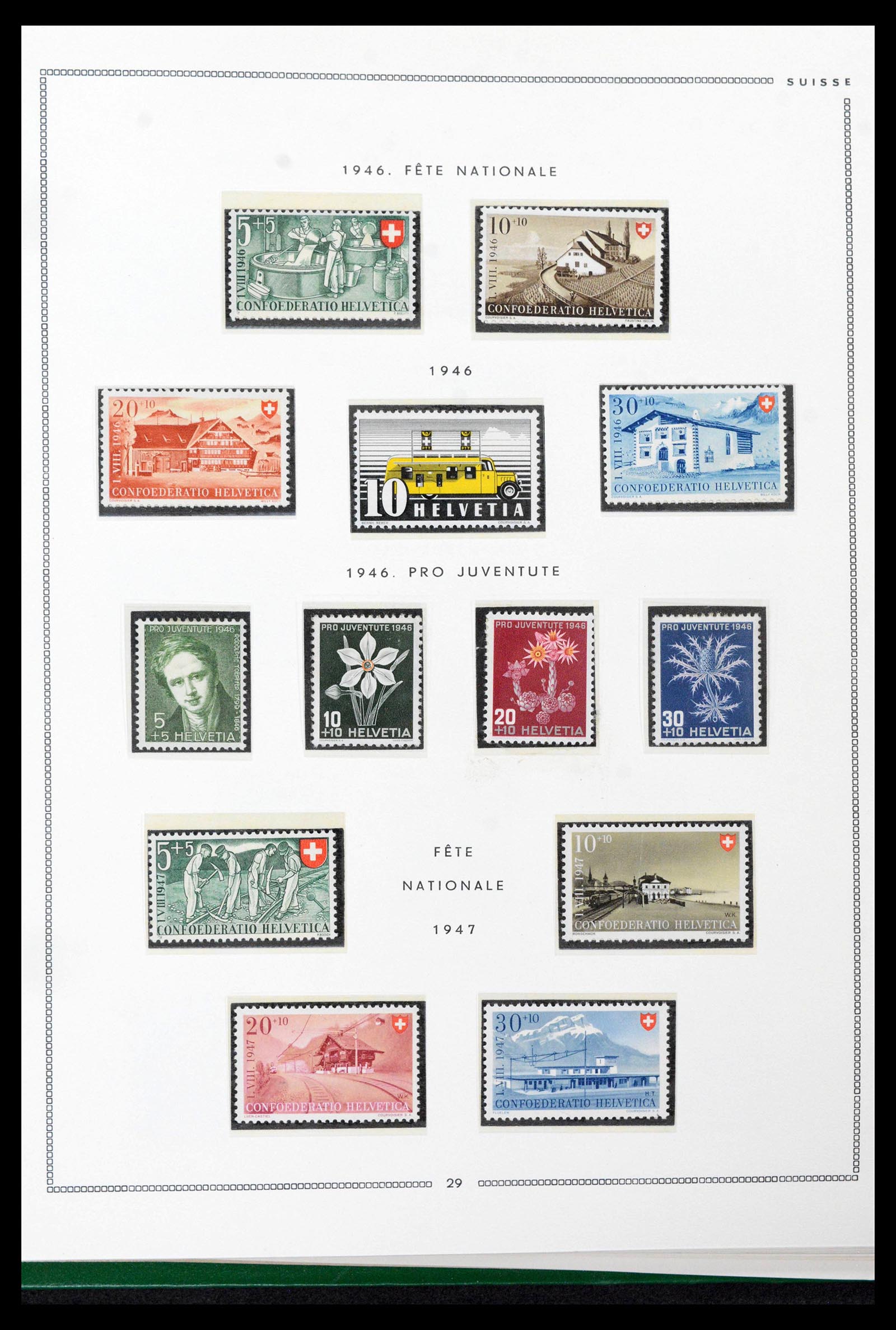 39096 0024 - Stamp collection 39096 Switzerland 1907-1963.