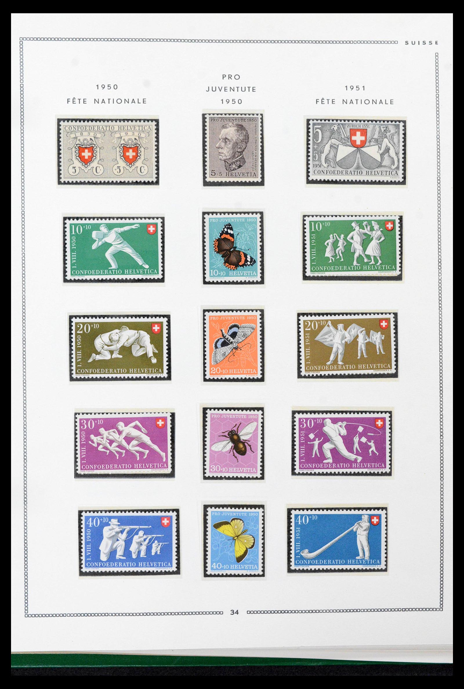 39096 0029 - Stamp collection 39096 Switzerland 1907-1963.