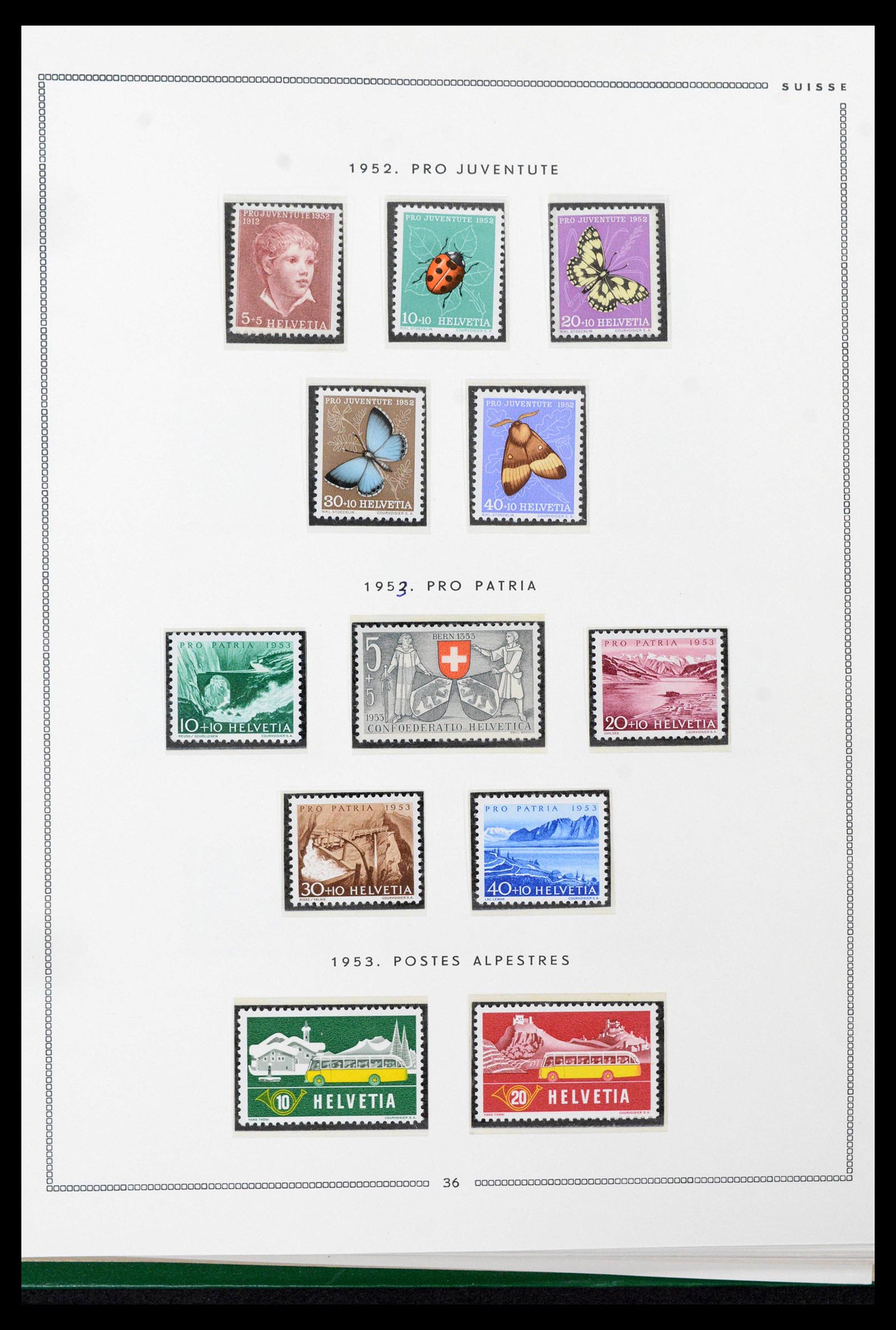 39096 0031 - Stamp collection 39096 Switzerland 1907-1963.