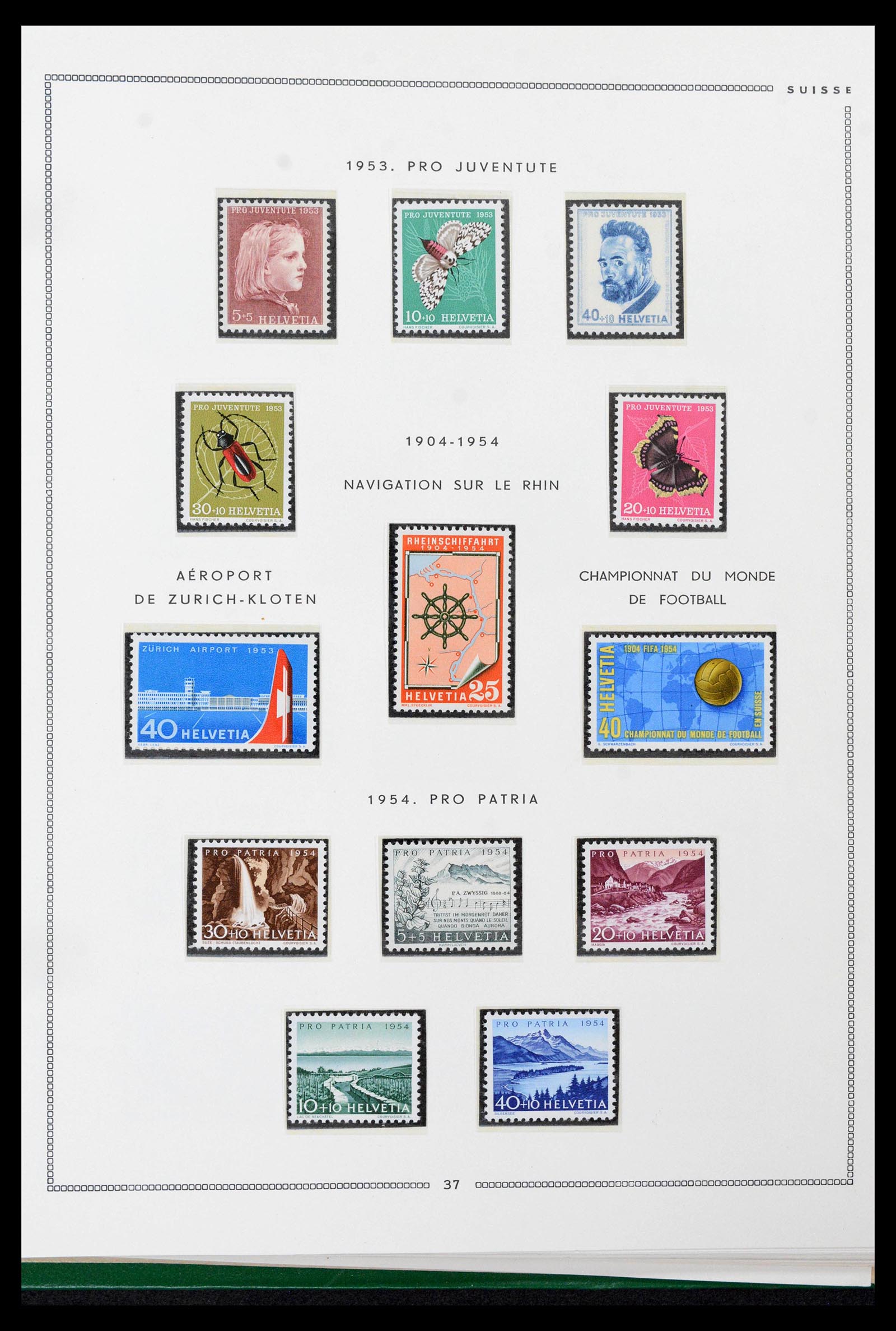 39096 0032 - Stamp collection 39096 Switzerland 1907-1963.