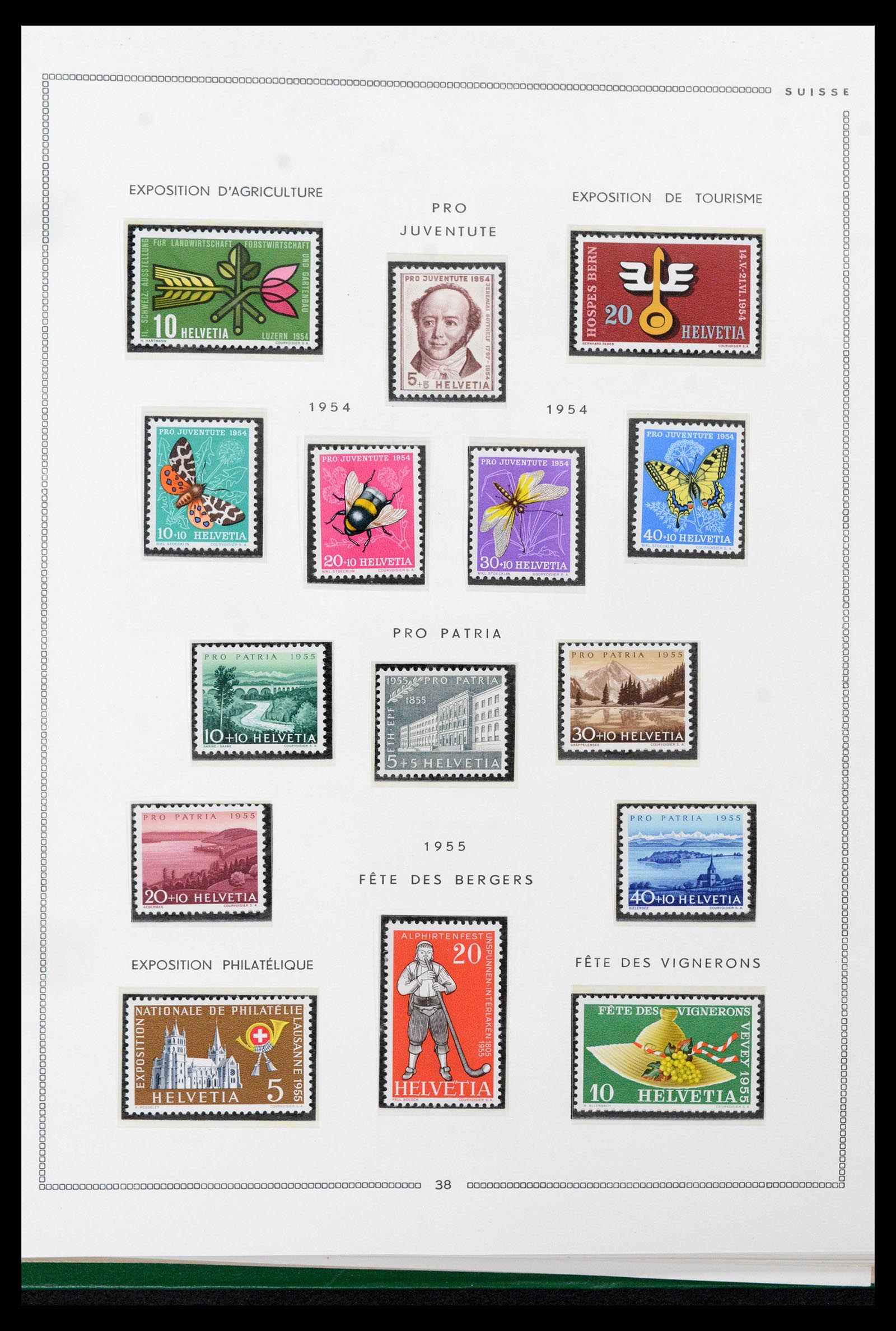 39096 0033 - Stamp collection 39096 Switzerland 1907-1963.