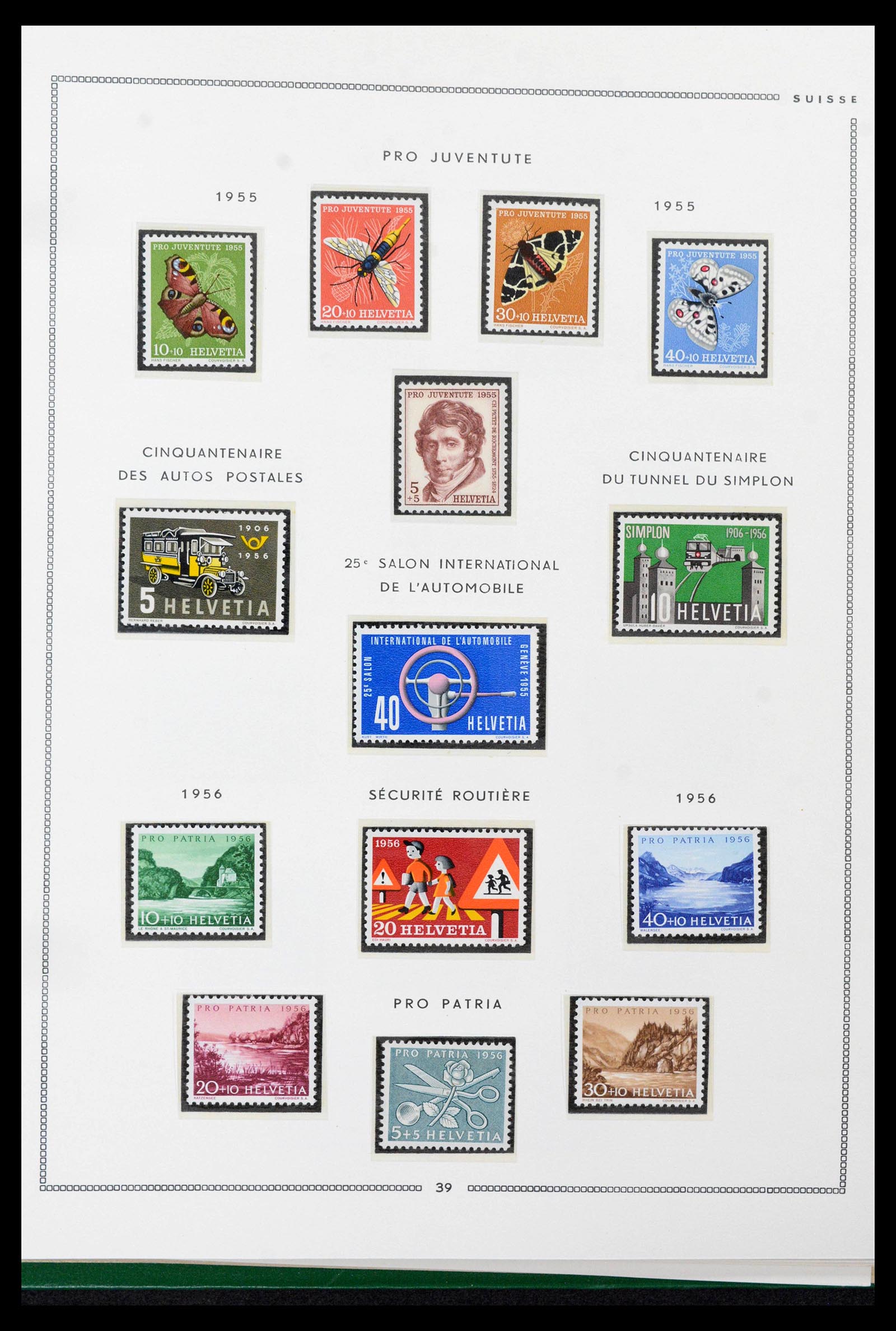 39096 0034 - Stamp collection 39096 Switzerland 1907-1963.