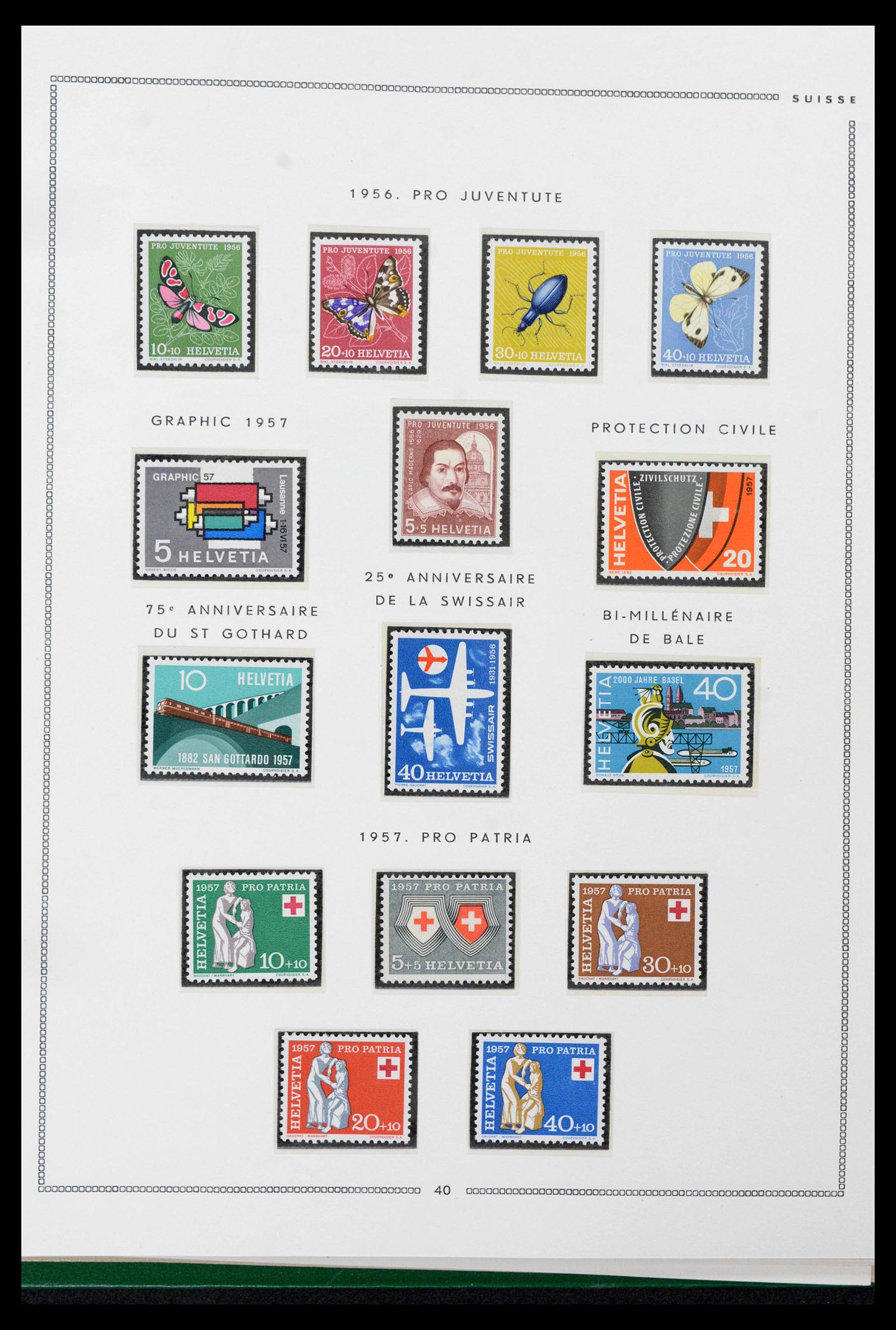 39096 0035 - Stamp collection 39096 Switzerland 1907-1963.
