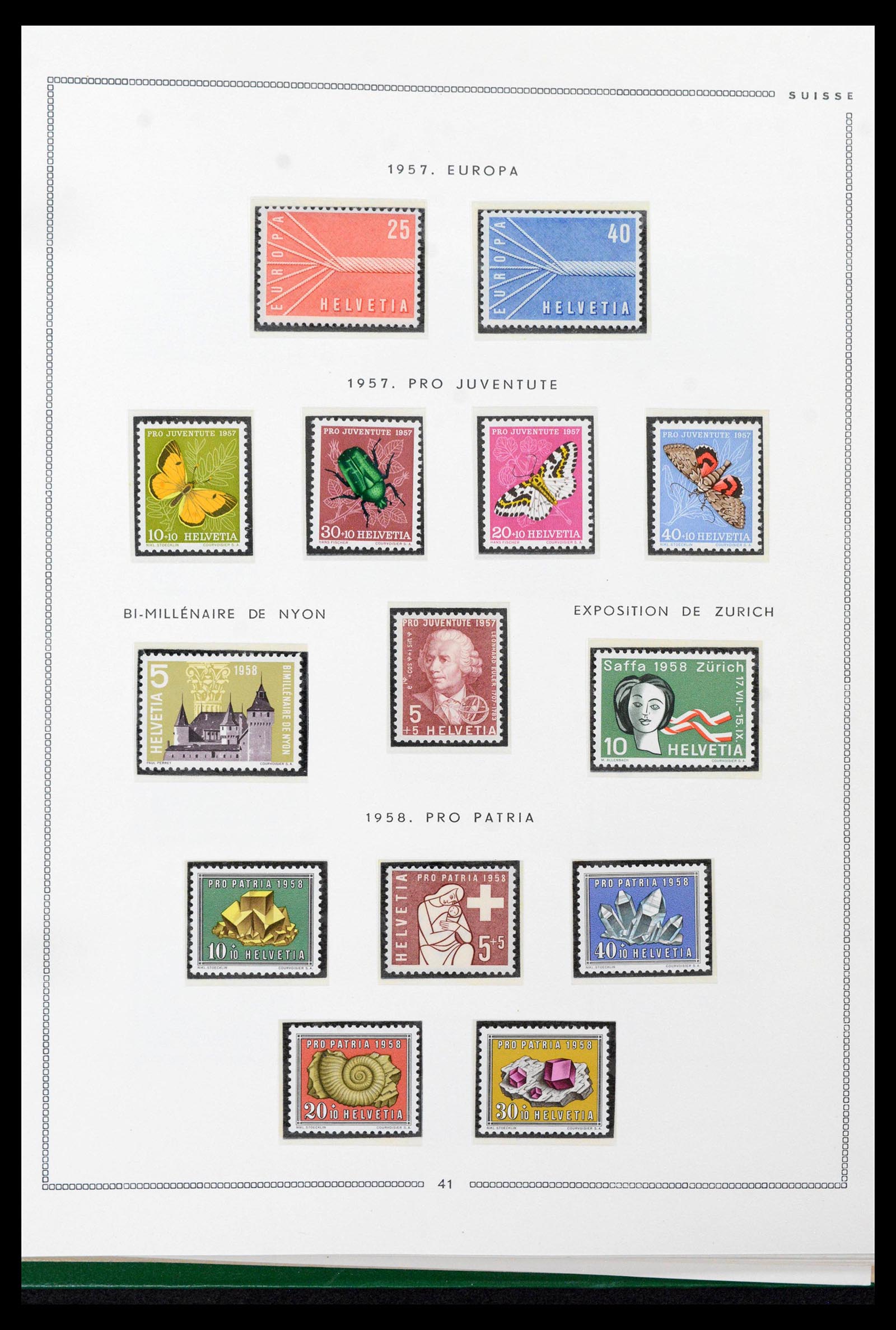 39096 0036 - Stamp collection 39096 Switzerland 1907-1963.