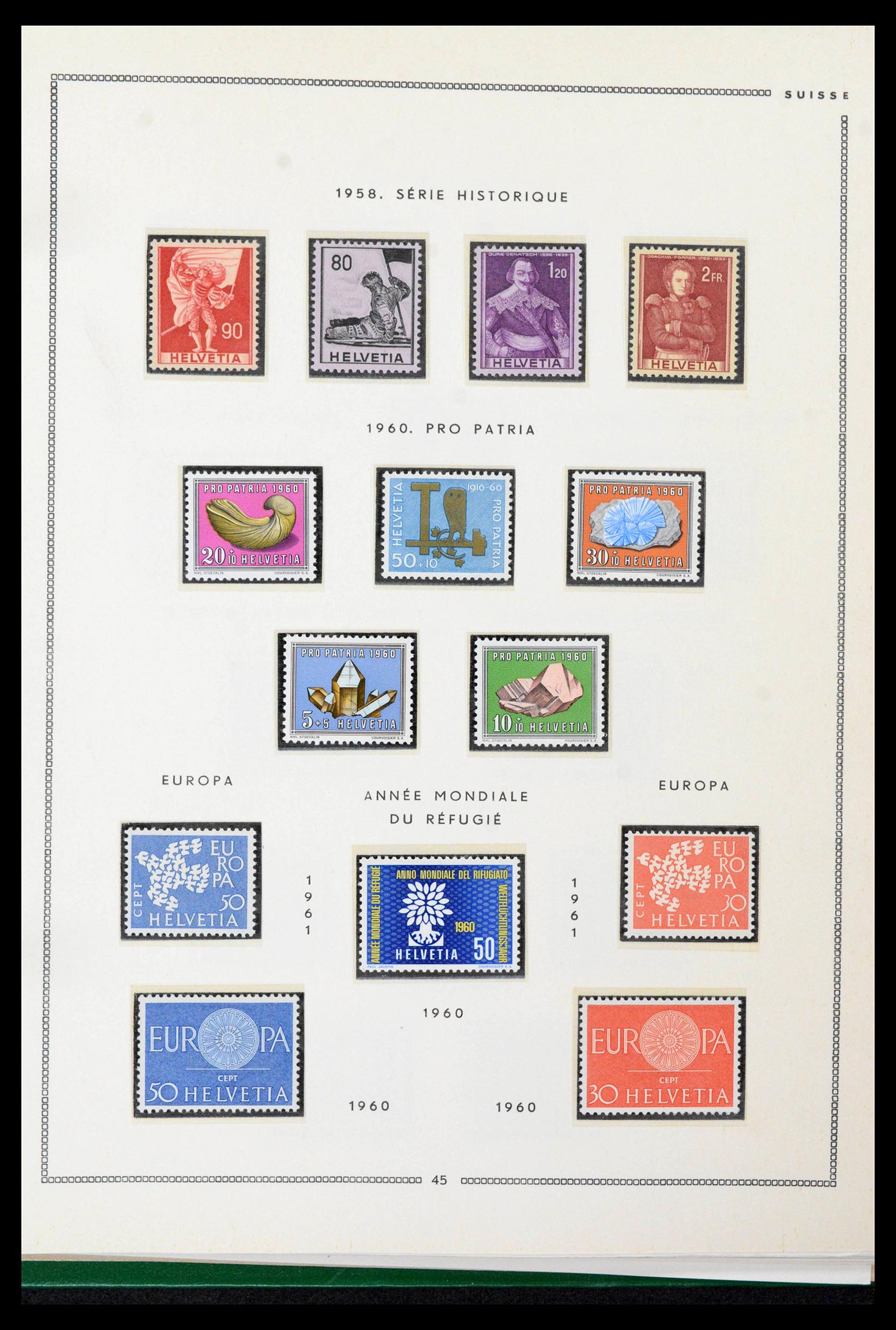 39096 0040 - Stamp collection 39096 Switzerland 1907-1963.