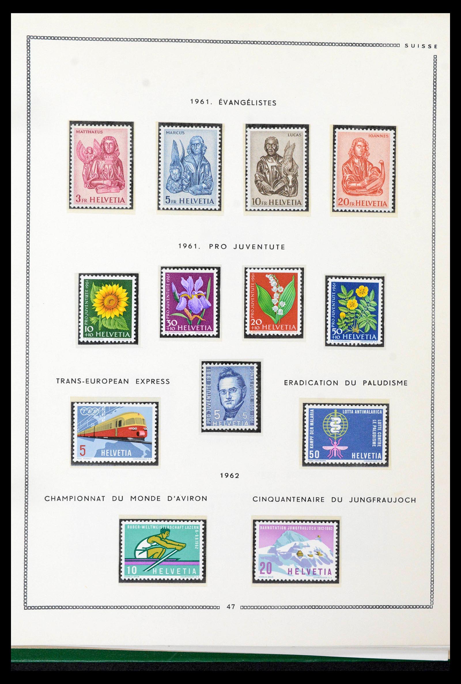 39096 0042 - Postzegelverzameling 39096 Zwitserland 1907-1963.