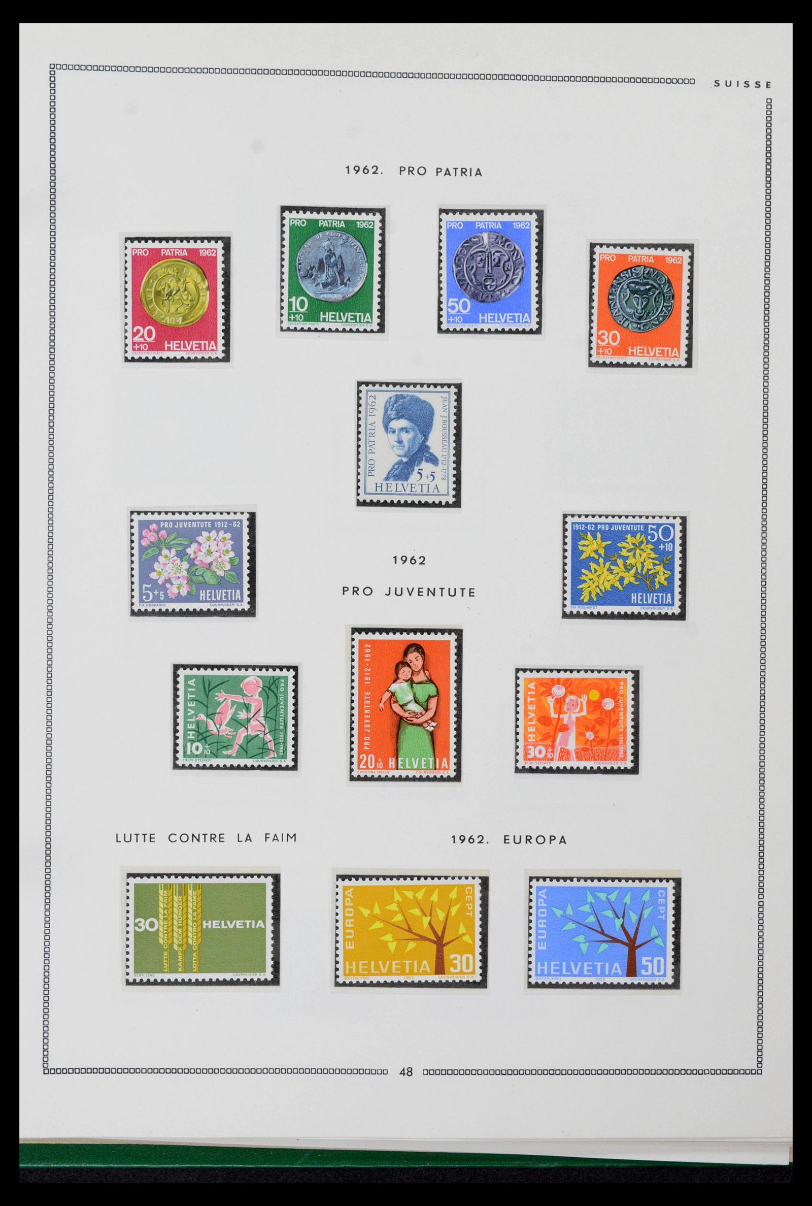 39096 0043 - Postzegelverzameling 39096 Zwitserland 1907-1963.