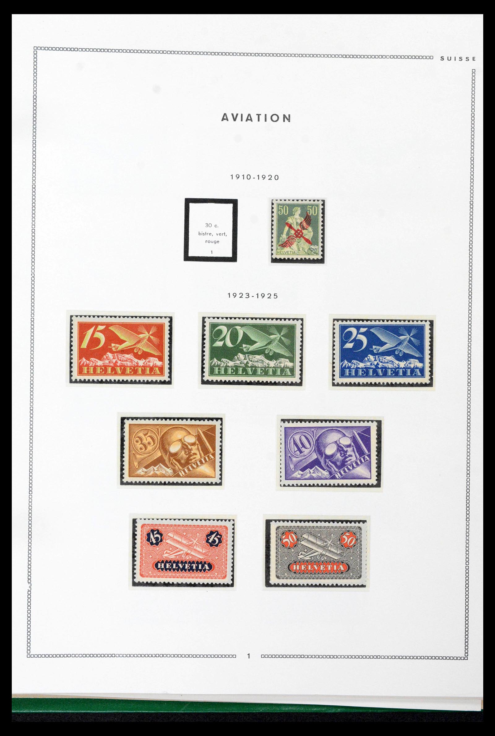 39096 0046 - Postzegelverzameling 39096 Zwitserland 1907-1963.