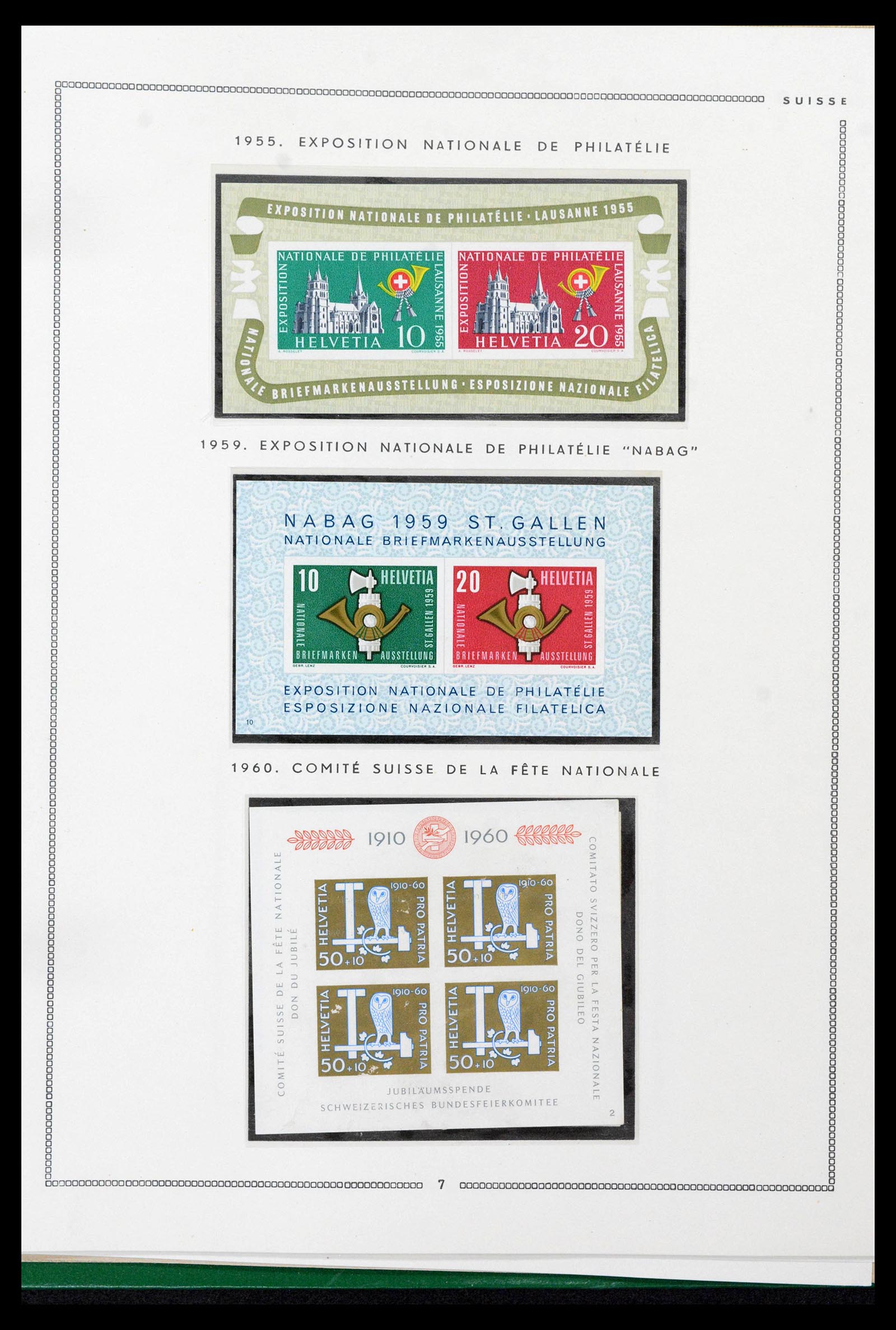 39096 0056 - Stamp collection 39096 Switzerland 1907-1963.