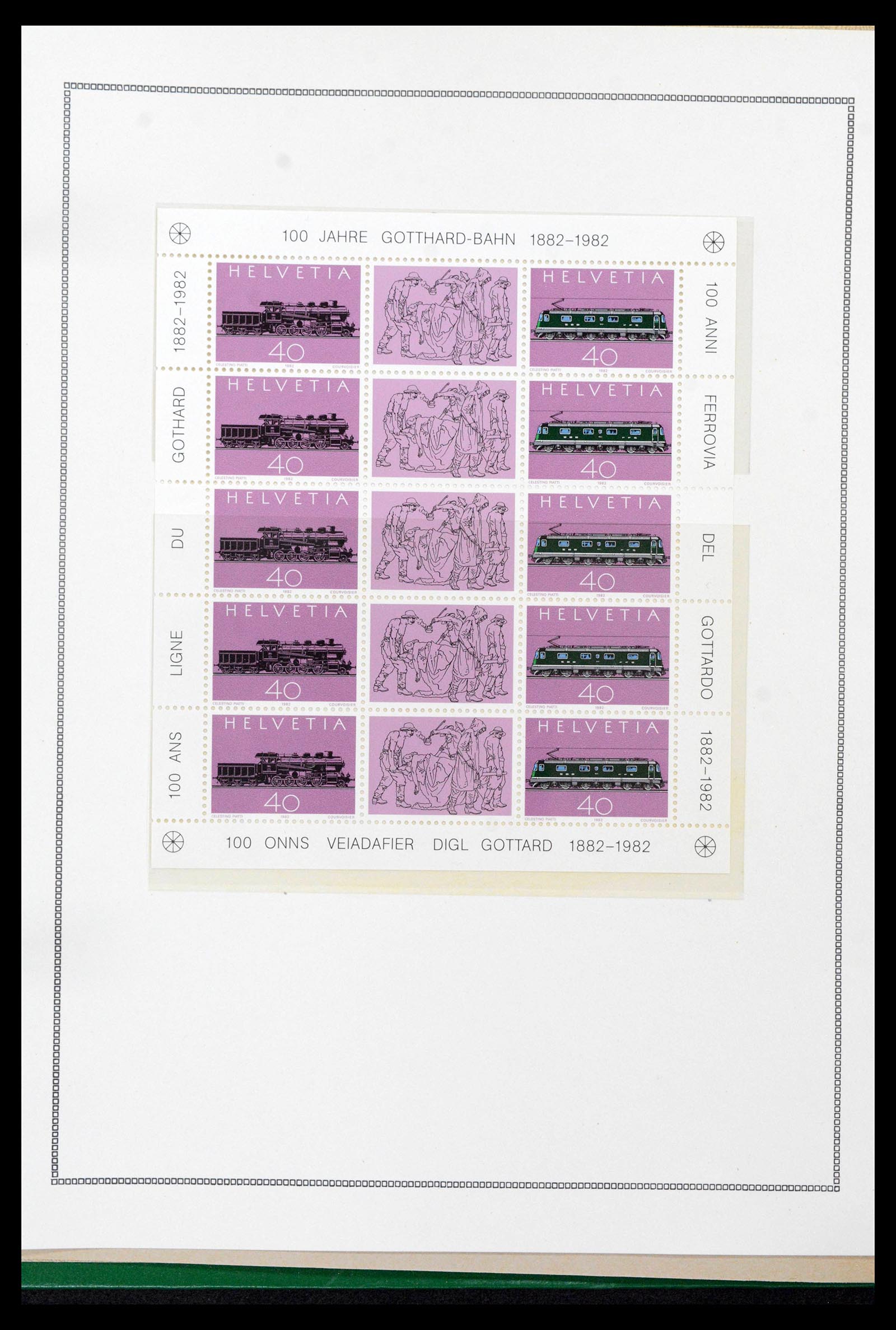 39096 0062 - Stamp collection 39096 Switzerland 1907-1963.