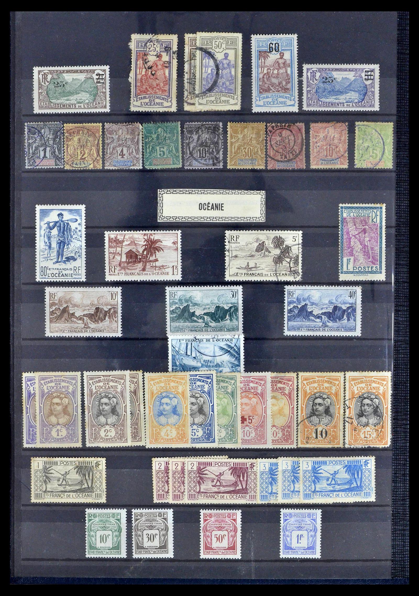 39097 0002 - Postzegelverzameling 39097 Franse koloniën 1880-2000.