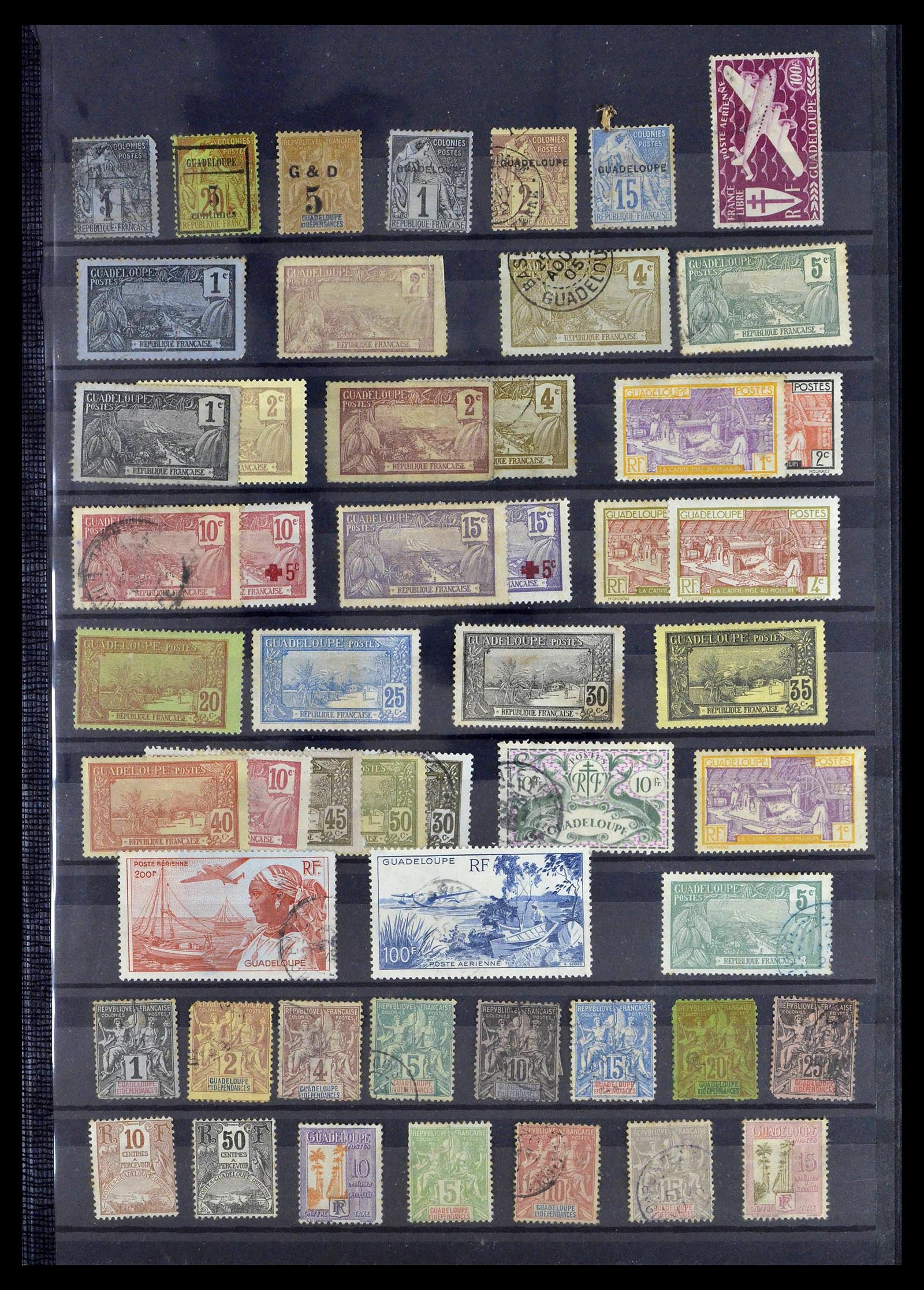 39097 0003 - Postzegelverzameling 39097 Franse koloniën 1880-2000.