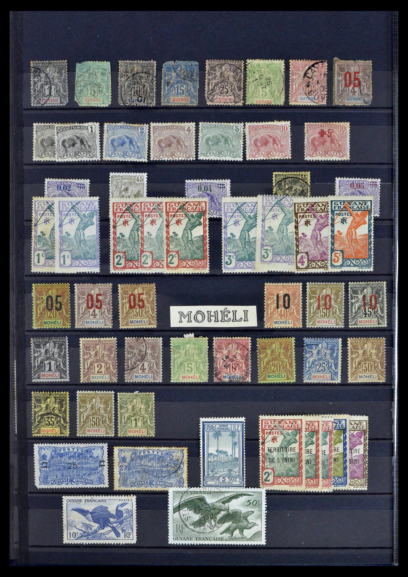 39097 0004 - Postzegelverzameling 39097 Franse koloniën 1880-2000.