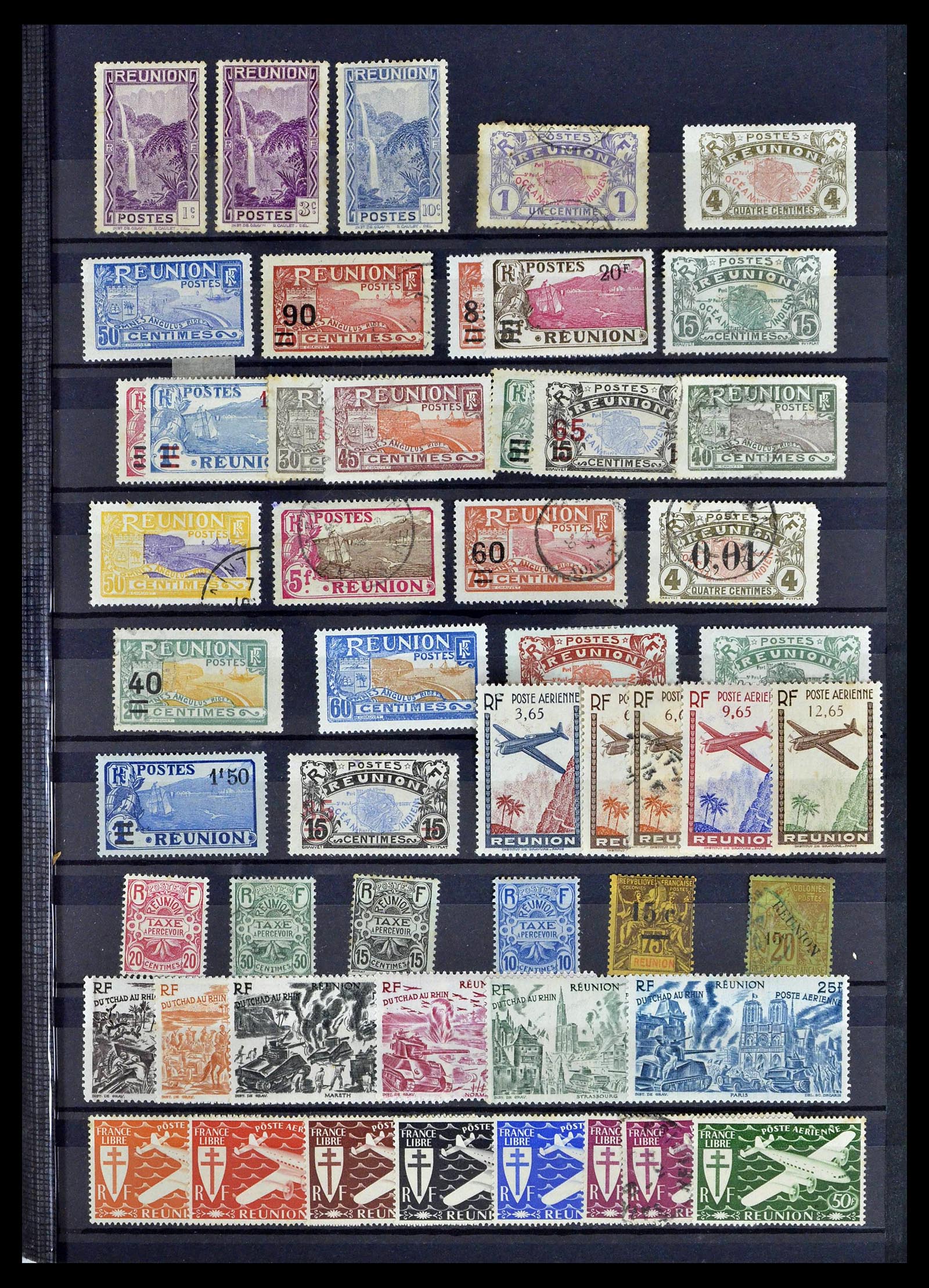 39097 0007 - Postzegelverzameling 39097 Franse koloniën 1880-2000.
