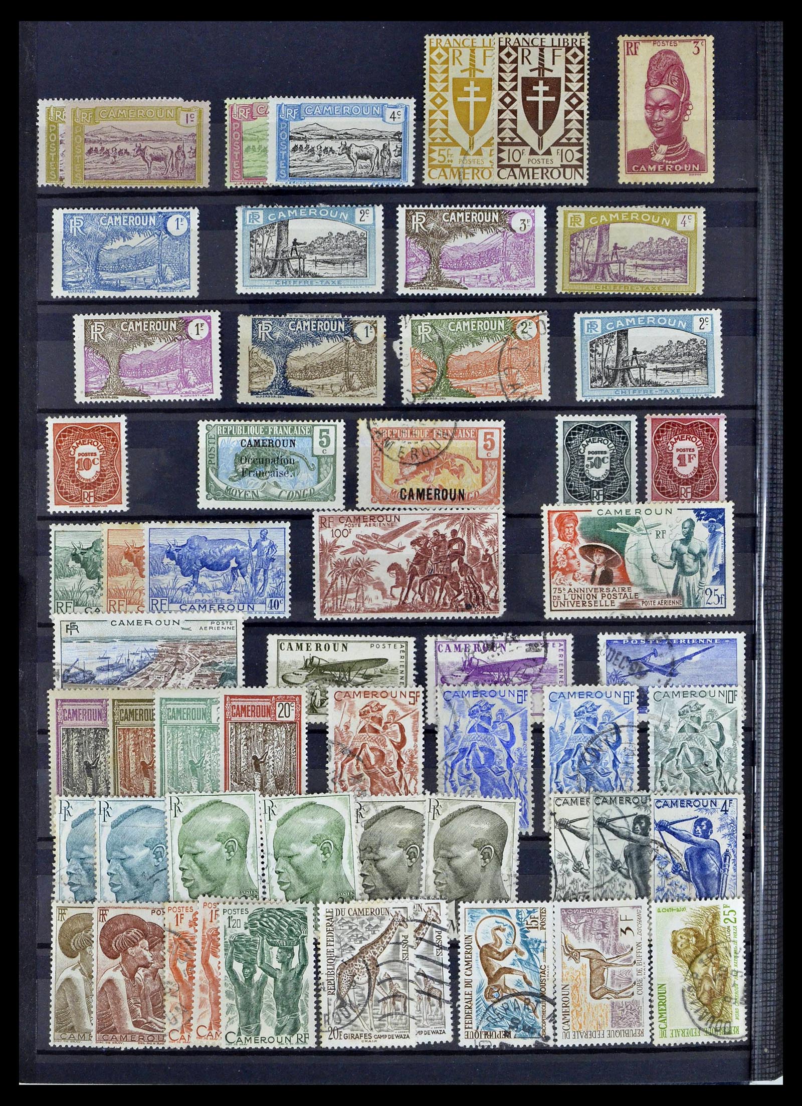39097 0010 - Postzegelverzameling 39097 Franse koloniën 1880-2000.