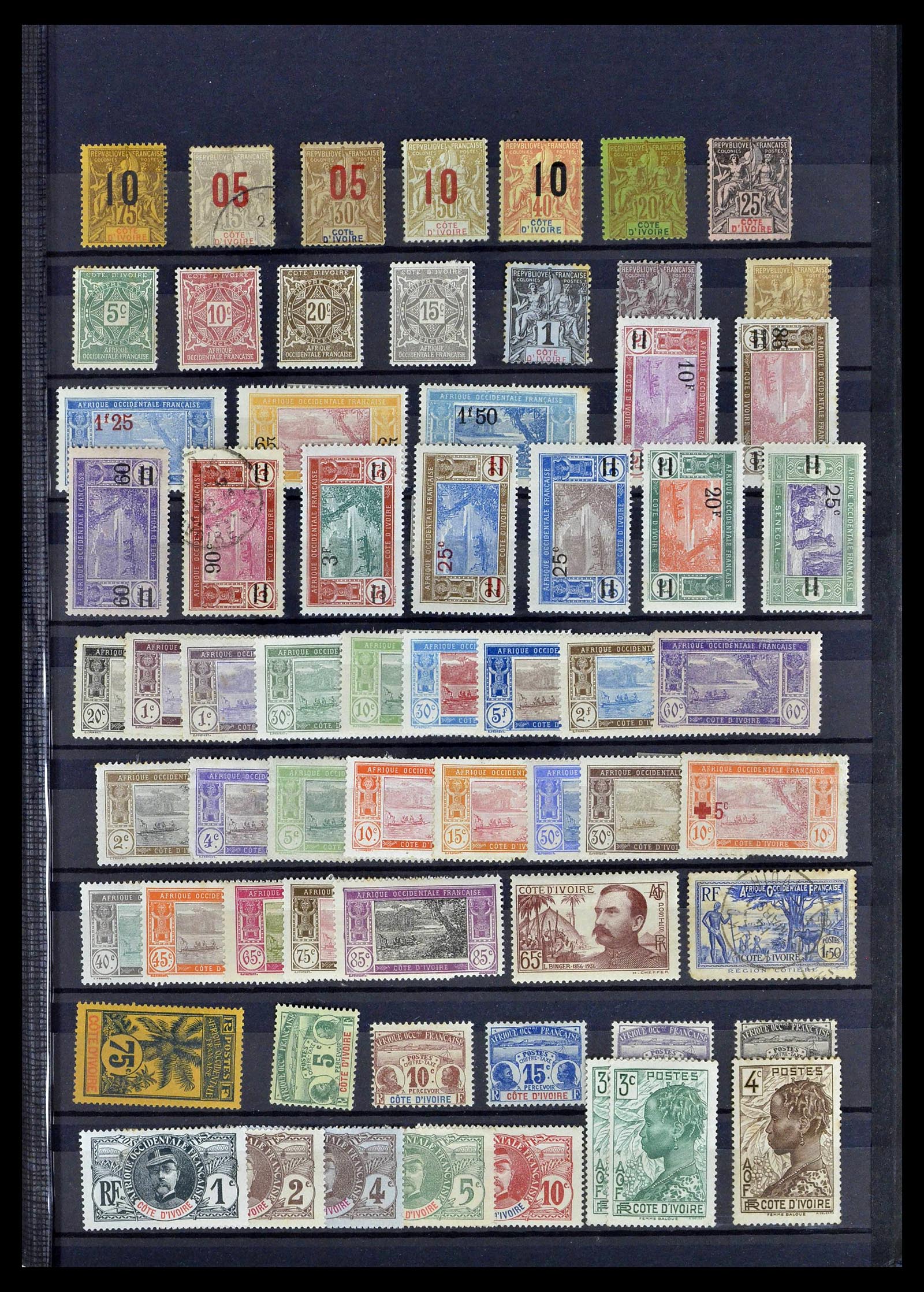 39097 0011 - Postzegelverzameling 39097 Franse koloniën 1880-2000.